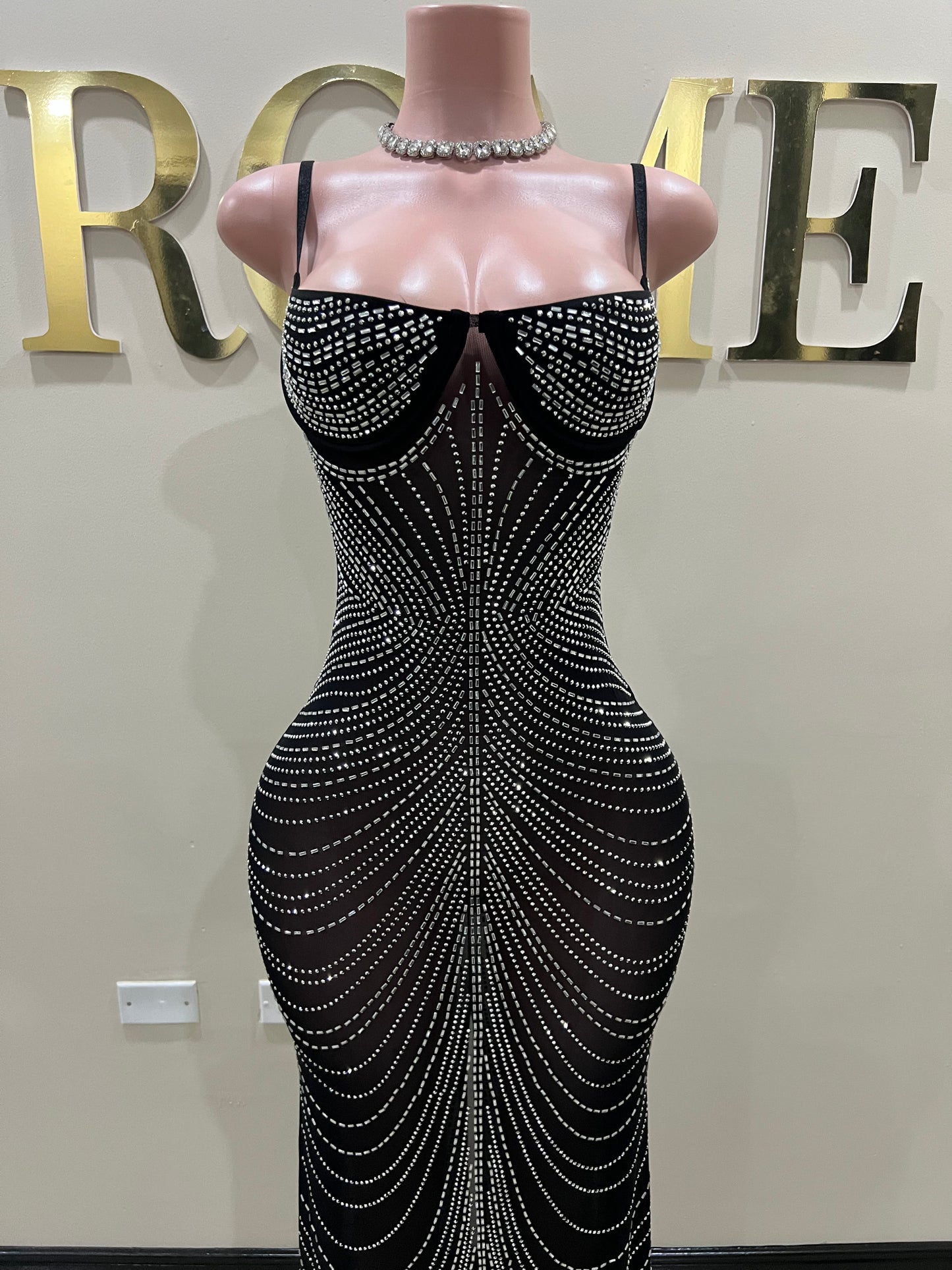 Gianna Medusa Dress (Black)