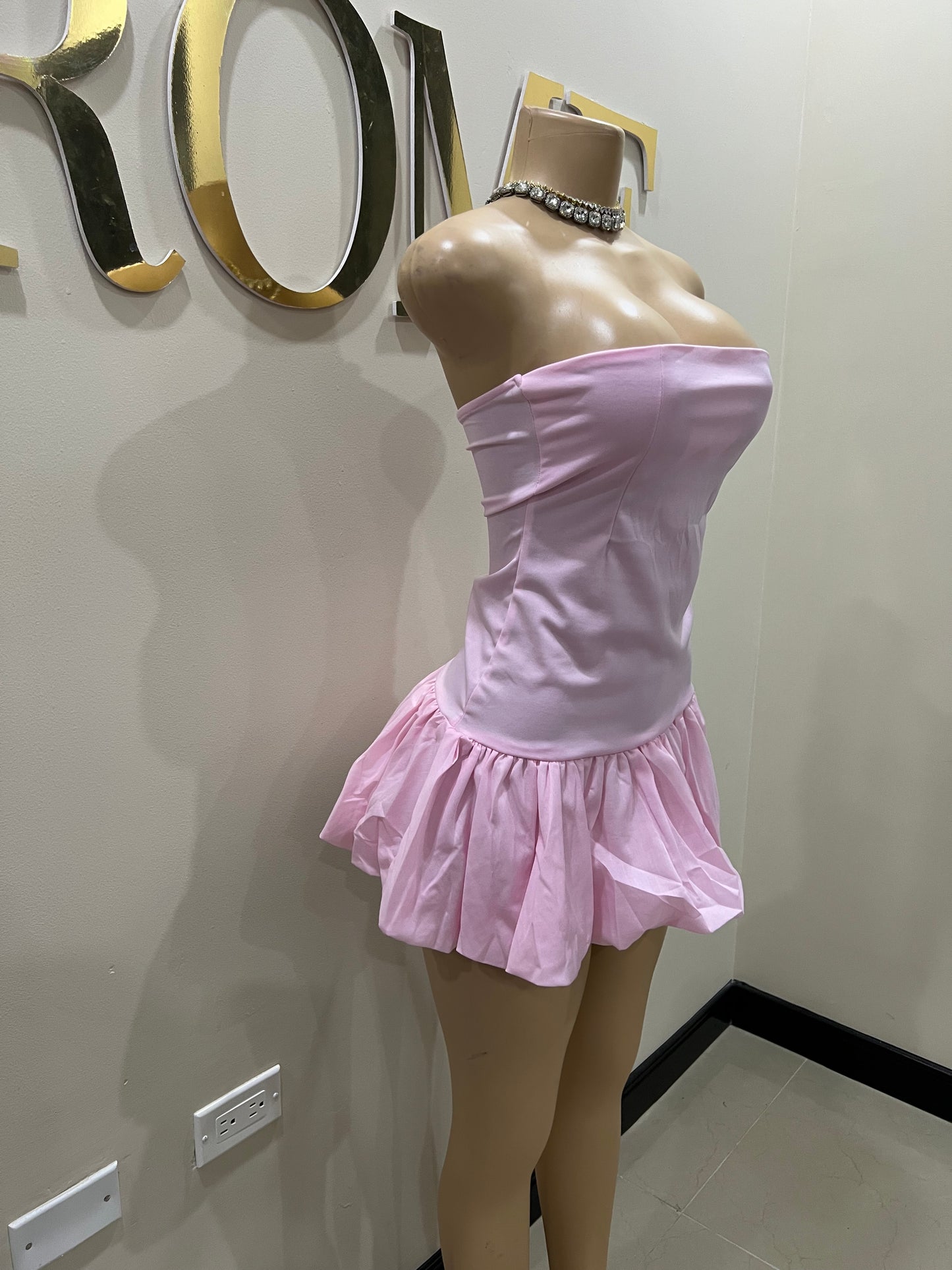 Solange Princess Pumpkin Dress (Pink)