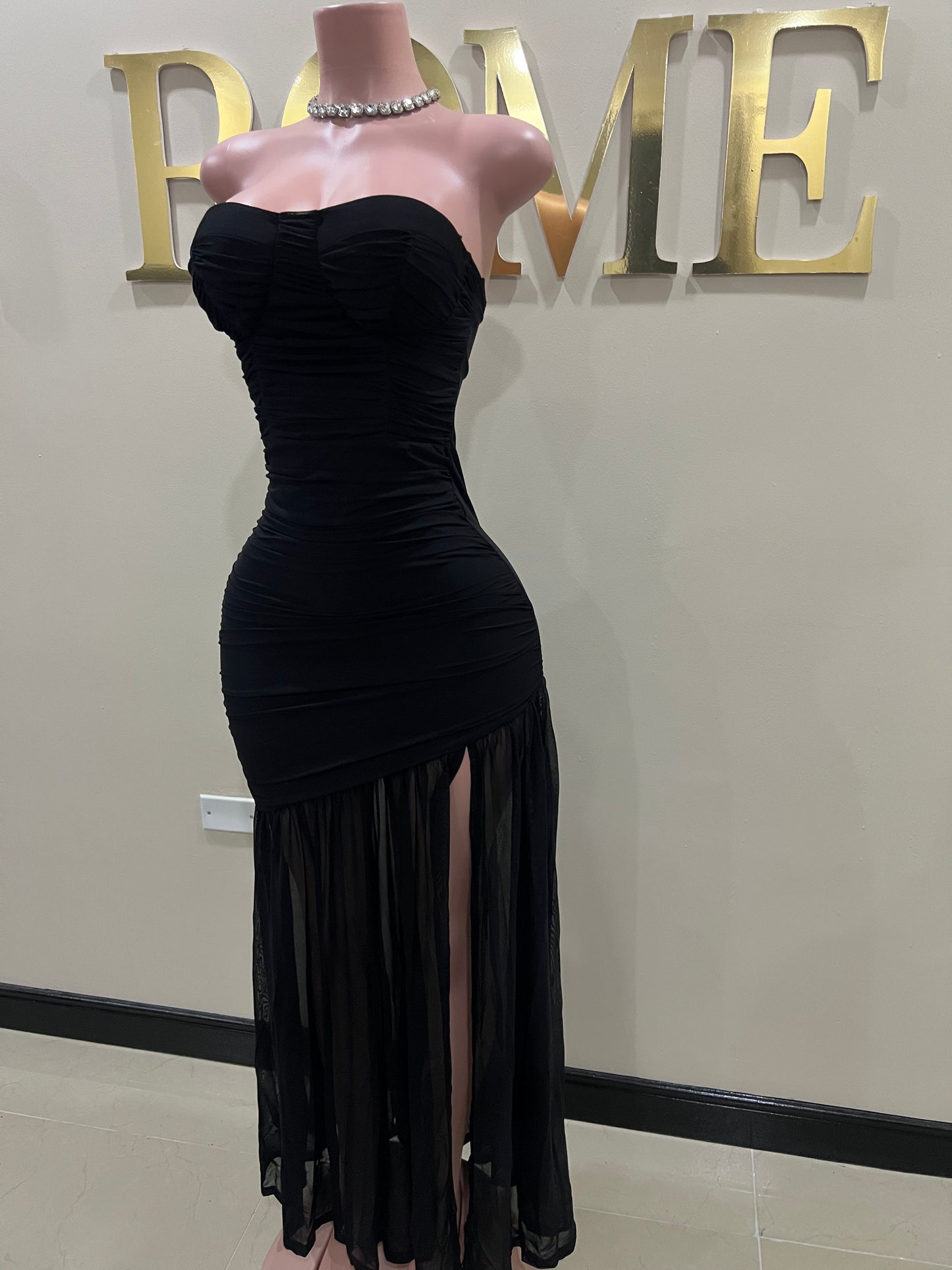 Ciara Nara Mesh Dress (Black)