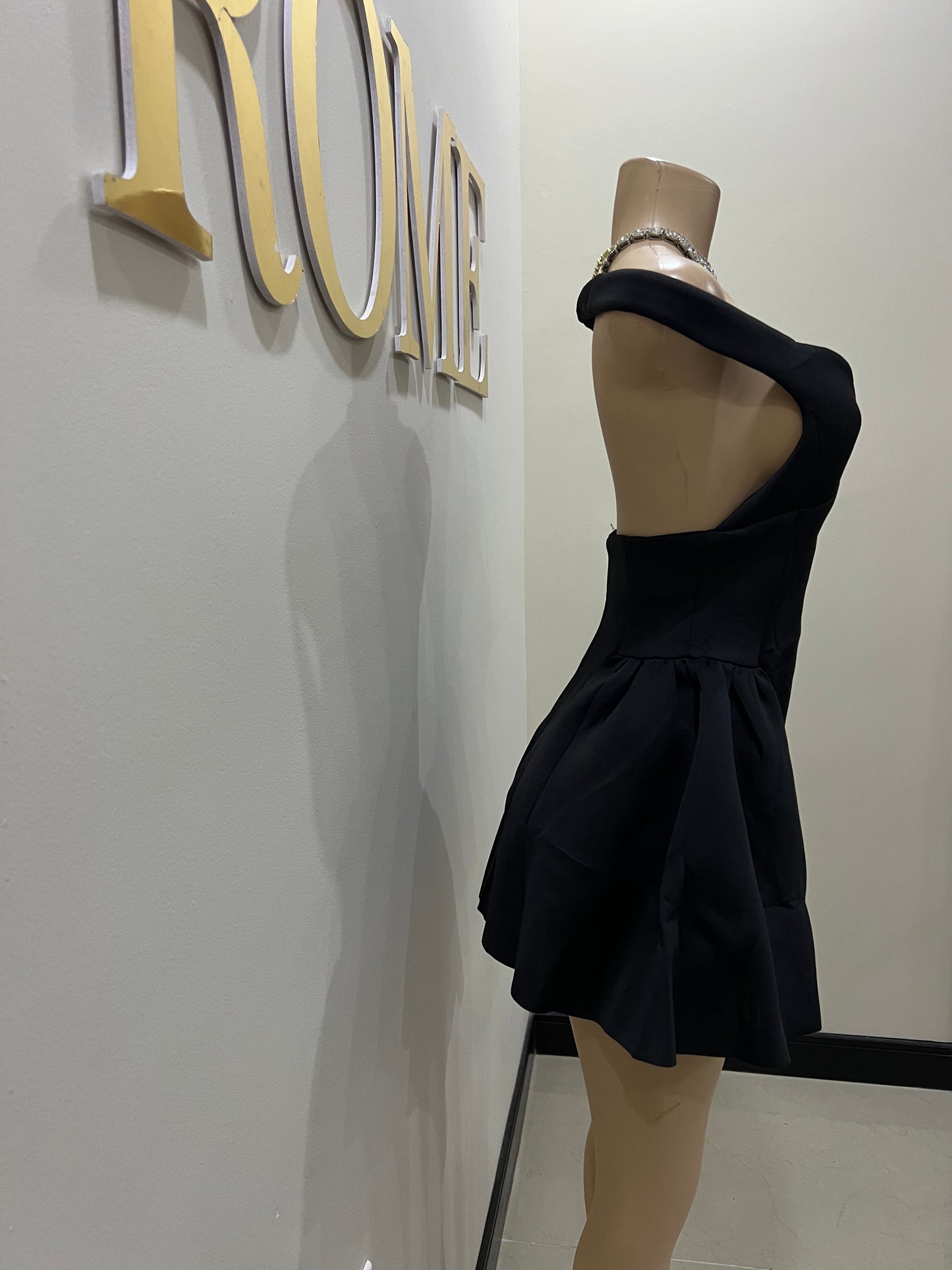 Francesca Diana Dress (Black)