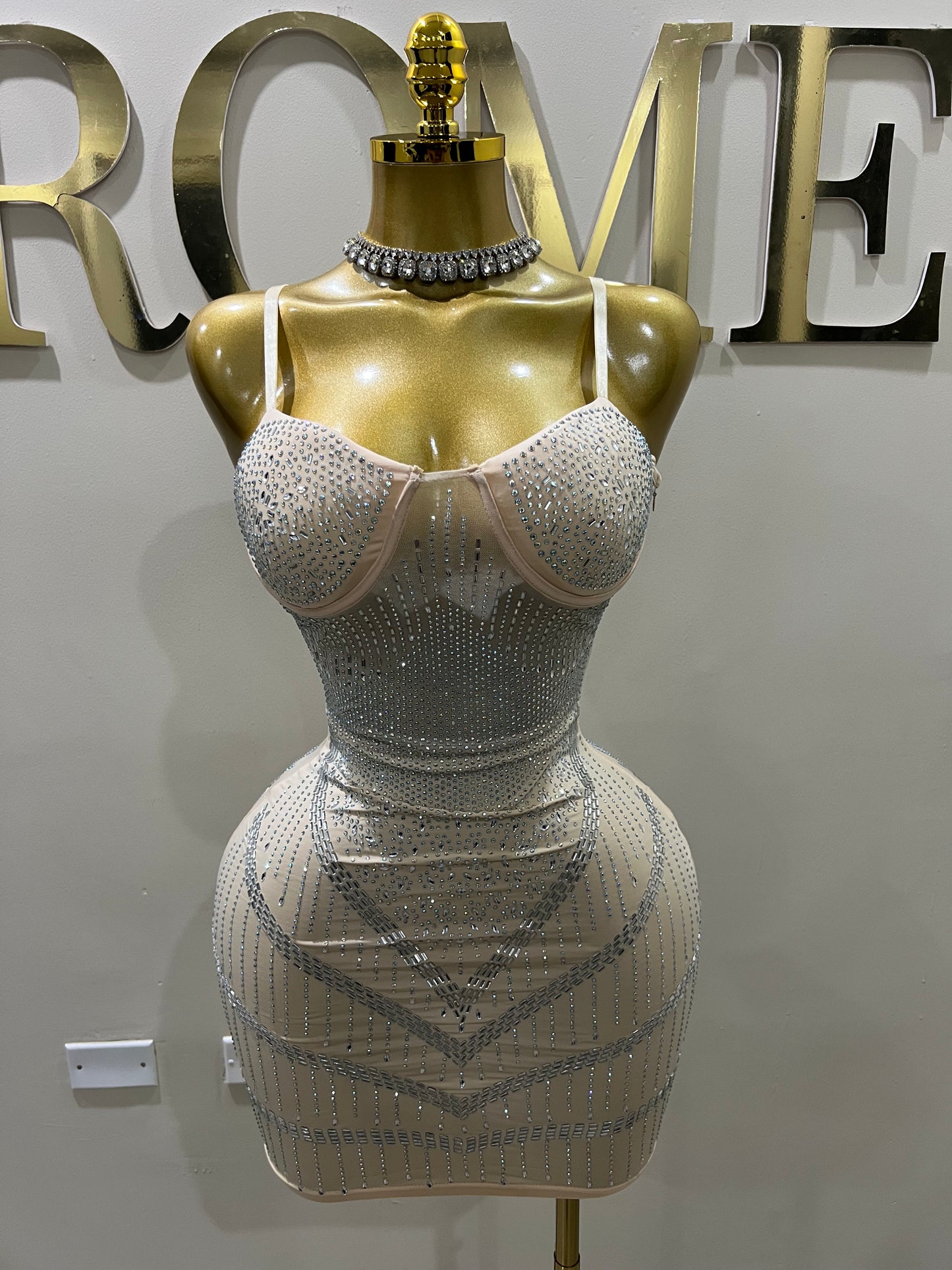 Star Crystal Dress (Nude)