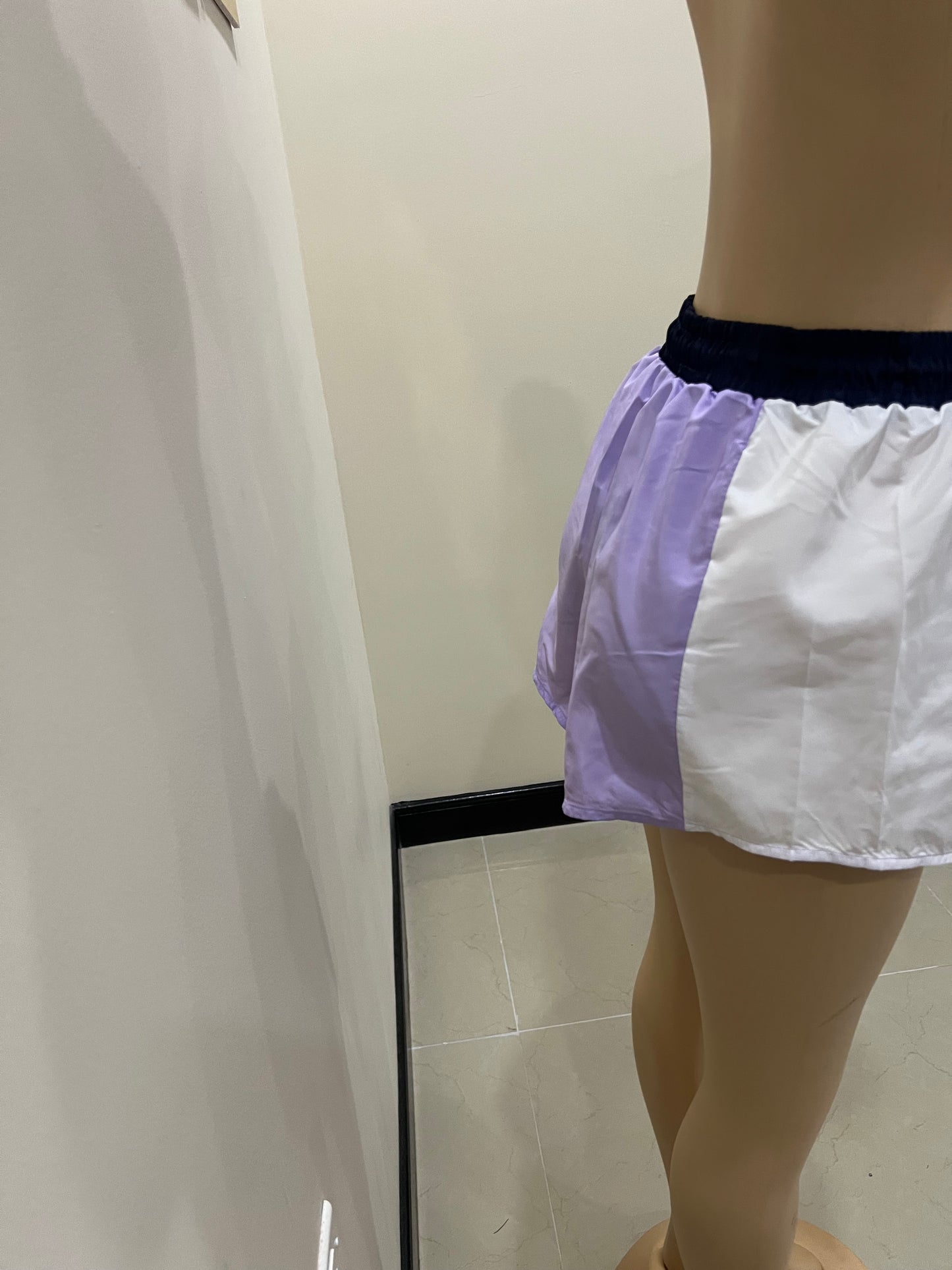 New York Tracksuit Shorts Set (Purple)