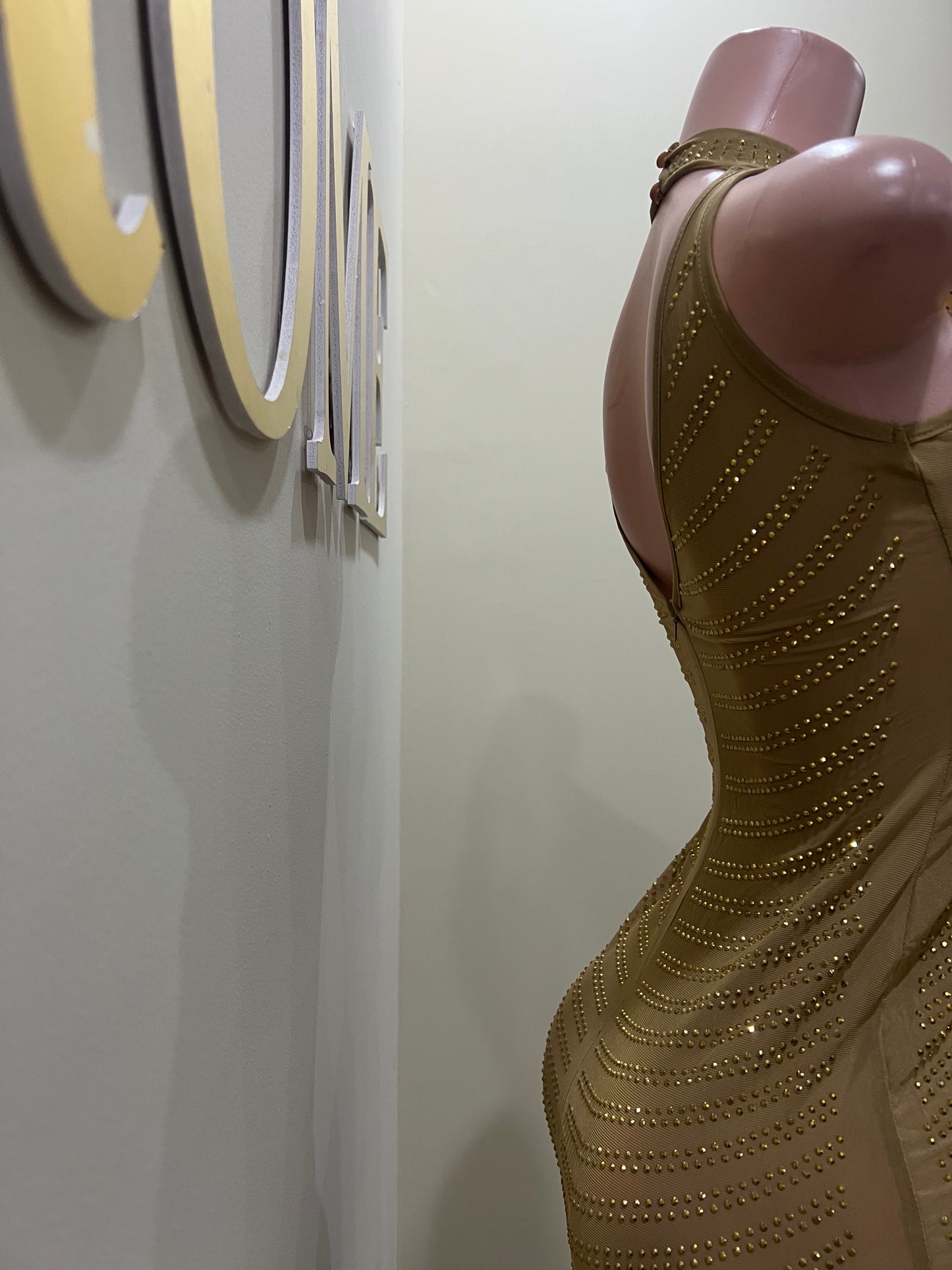 Ariana Flare Dress (Brown)