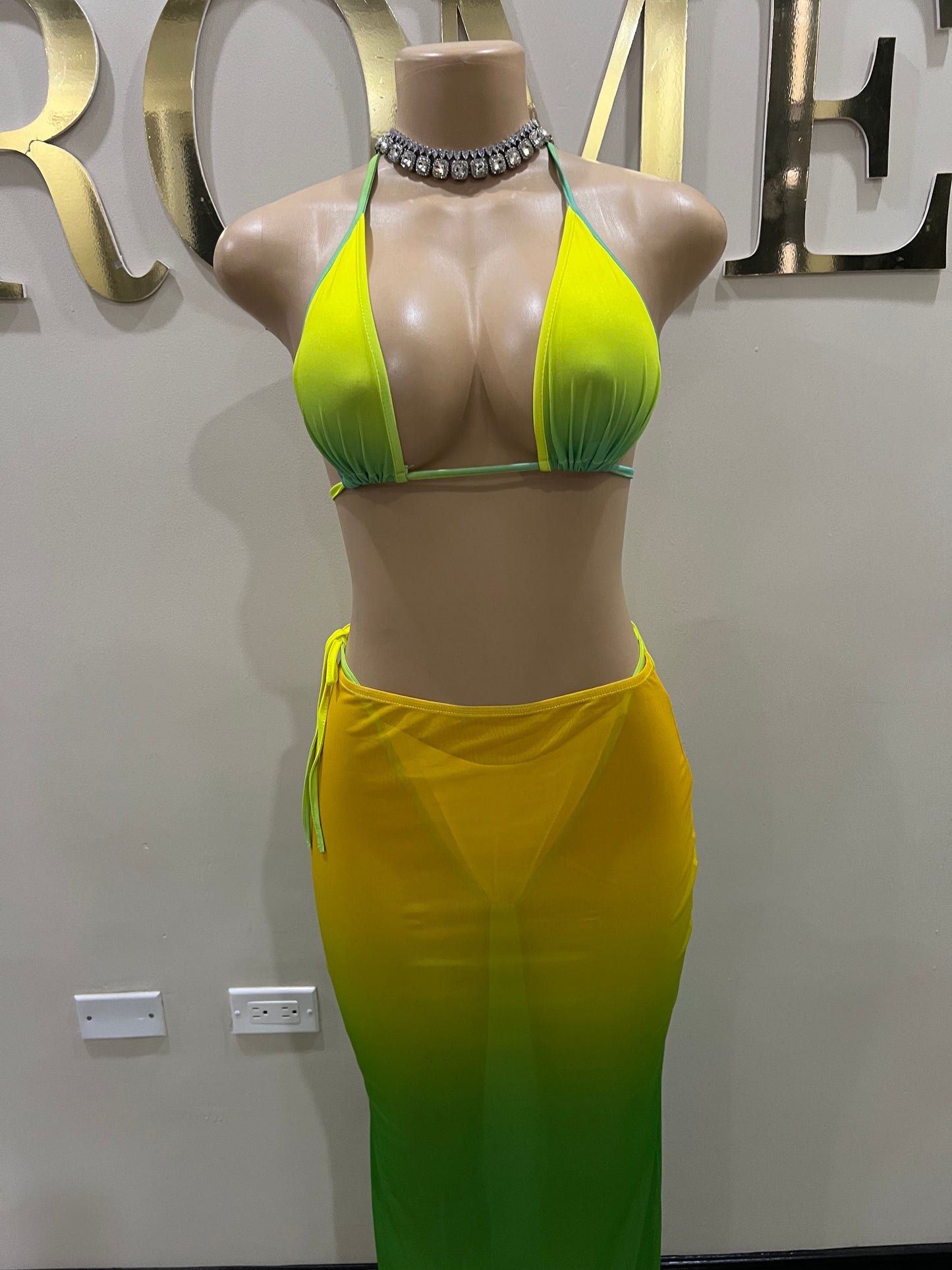 Margarita 3 Pcs Mesh Skirt Set