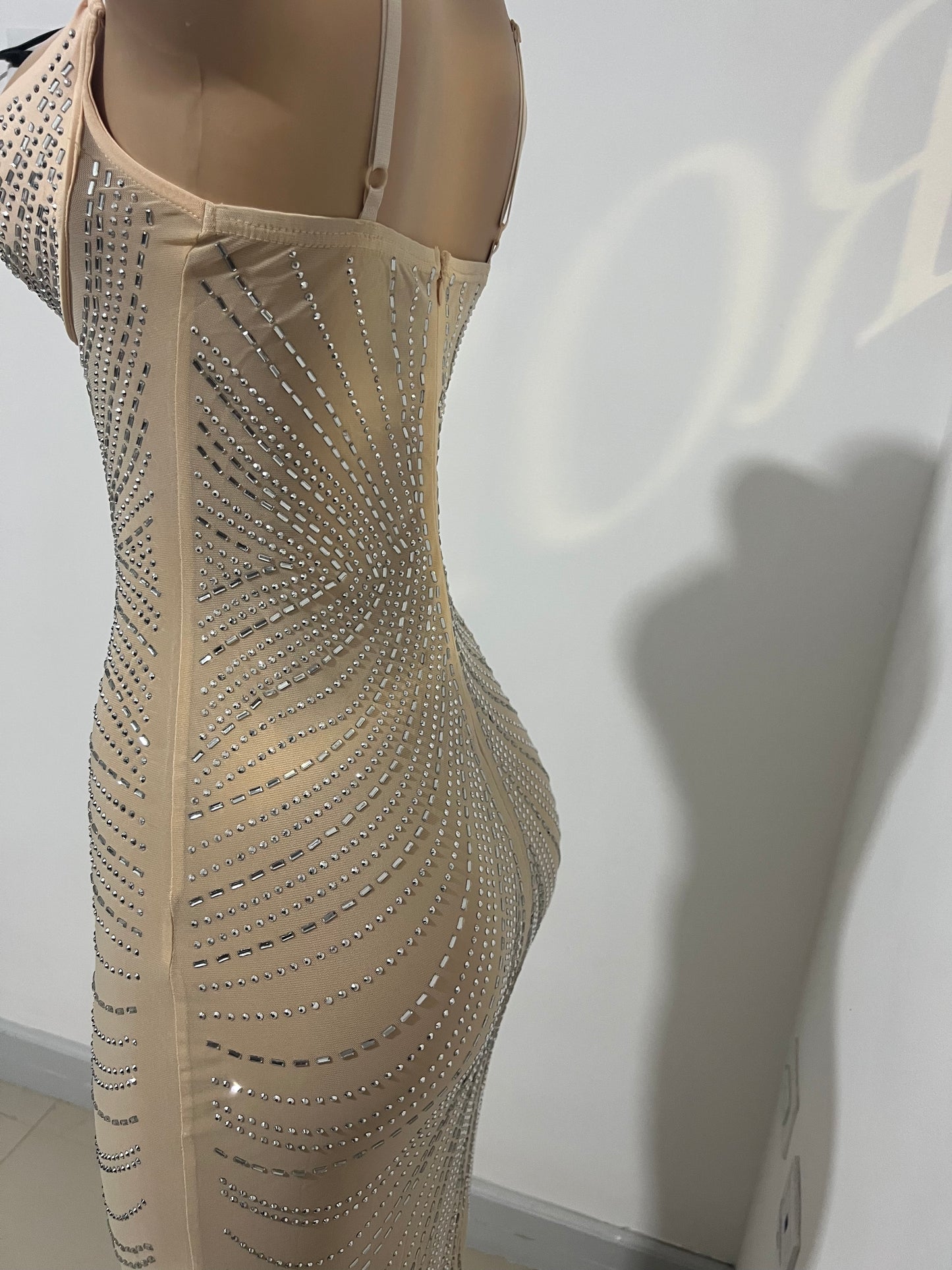 Gianna Medusa Dress (Nude)