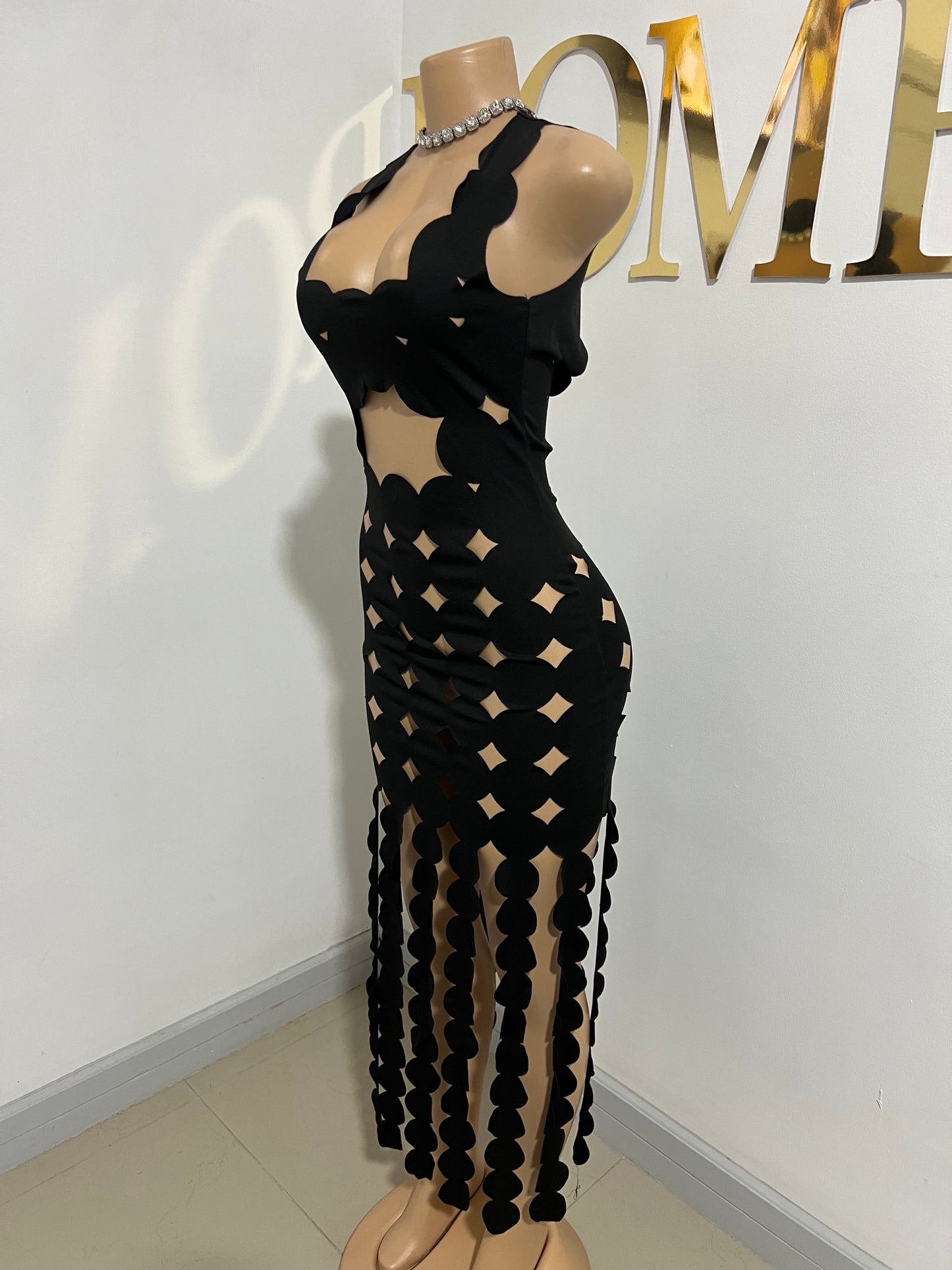 Tracy Cut Out Dress (Black)