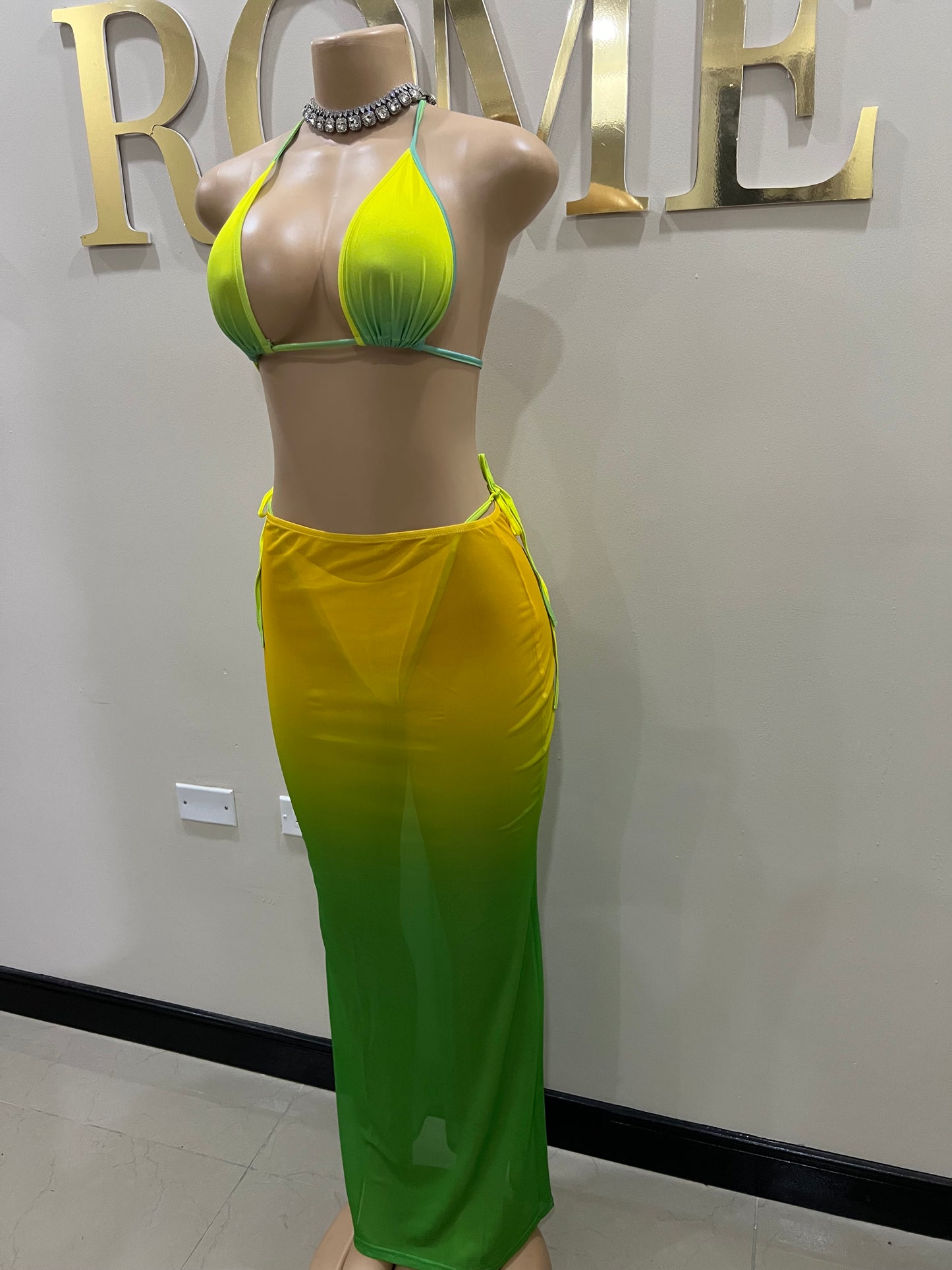 Margarita 3 Pcs Mesh Skirt Set