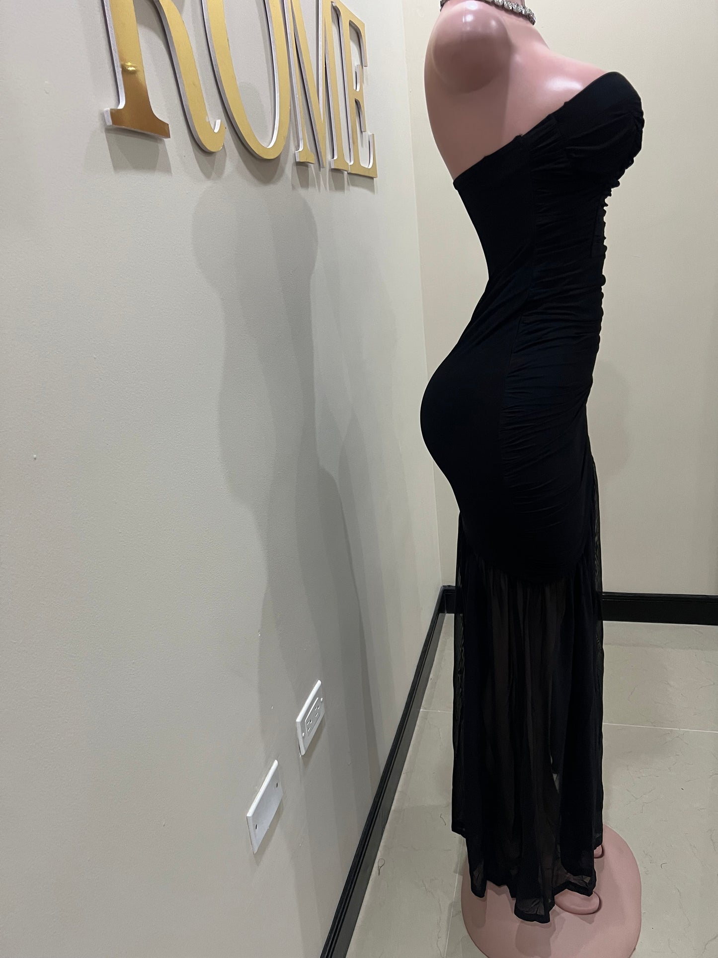 Ciara Nara Mesh Dress (Black)