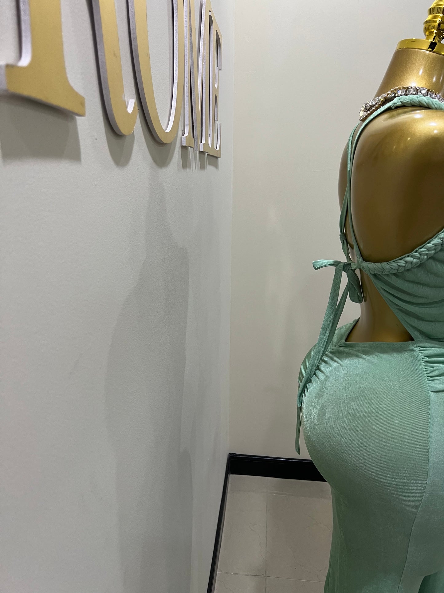 Alaine Braided Dress (Green)