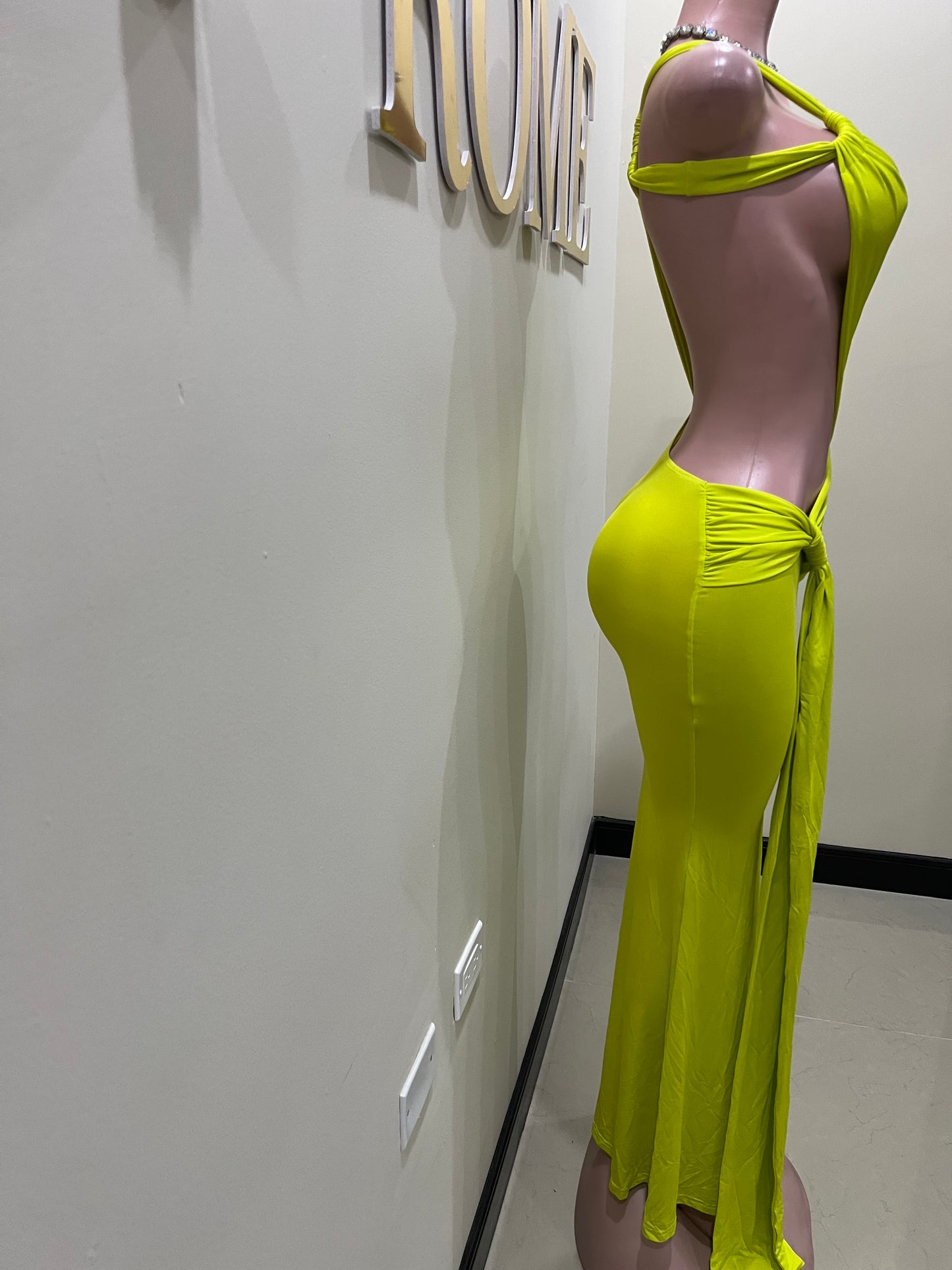 Emma Giselle Dress (Bright Green)