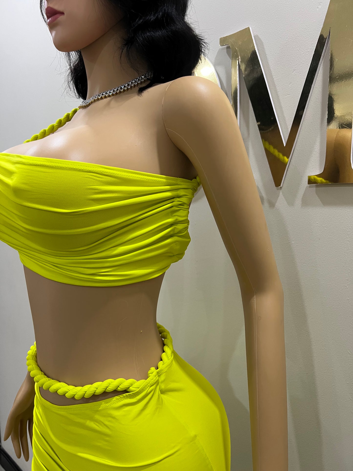Emma Giselle Rope Skirt Set (Green)