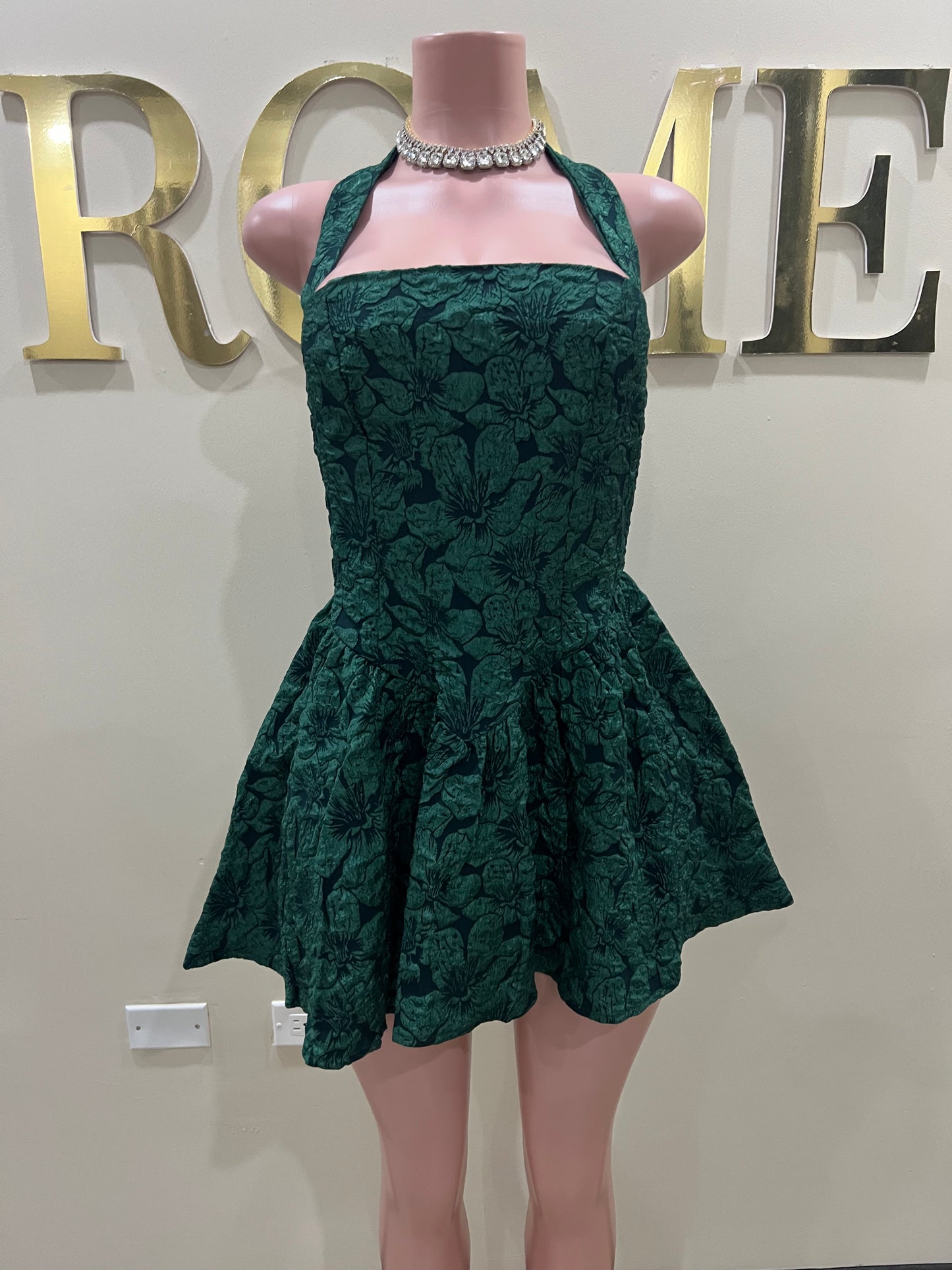 Diana Textured Dress (Green)