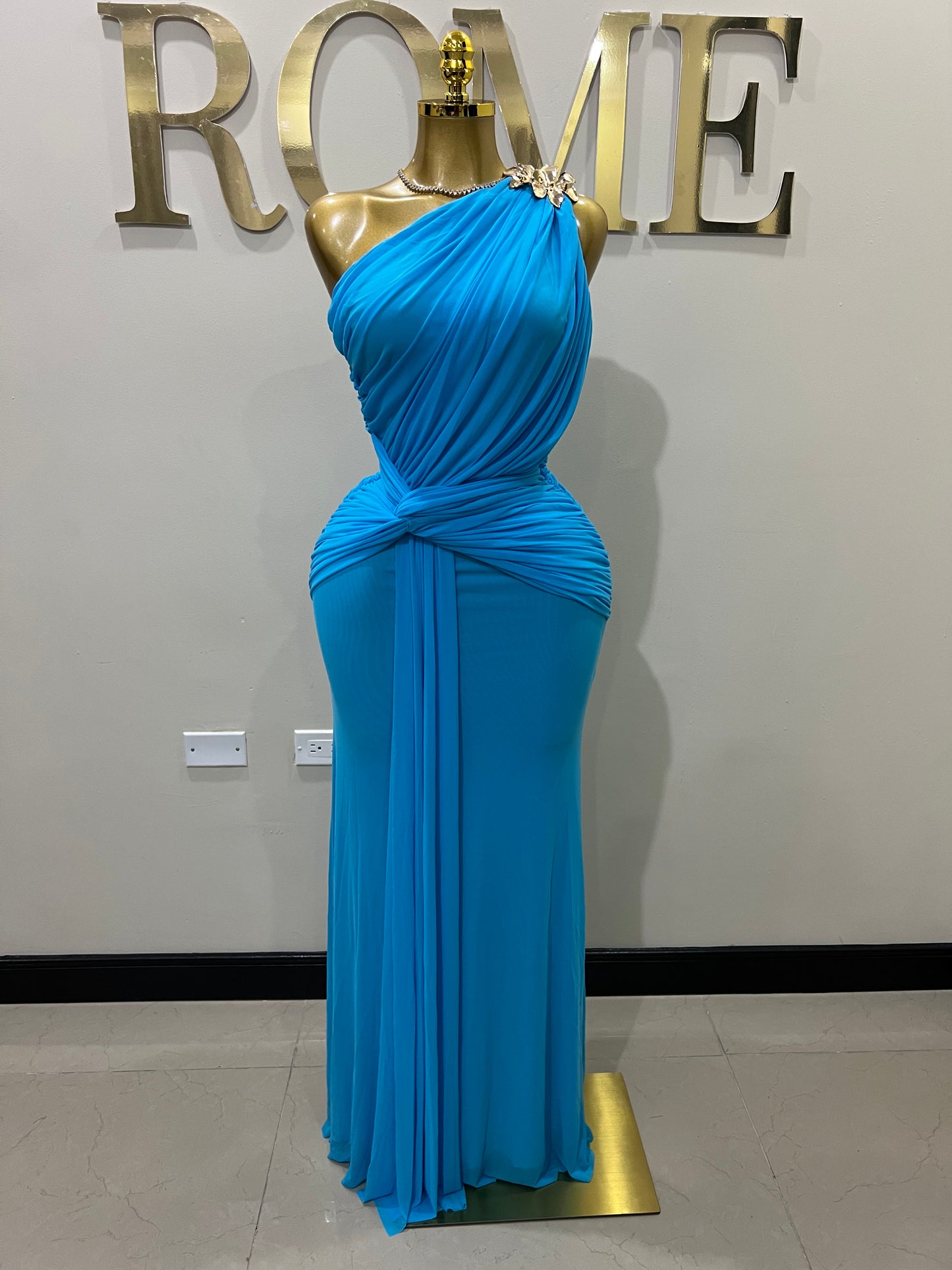 Michelle Petal Grace Dress (Blue)