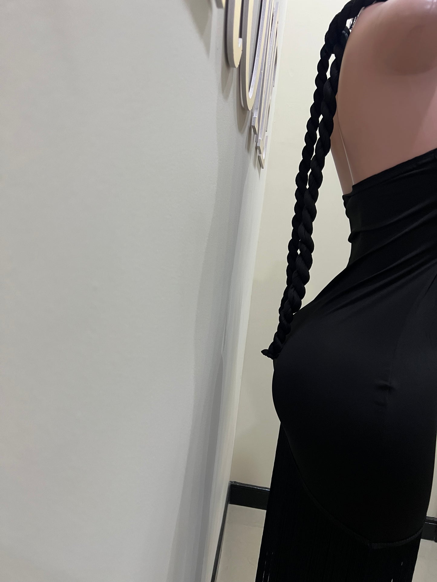 Diva Fringe Dress (Black)