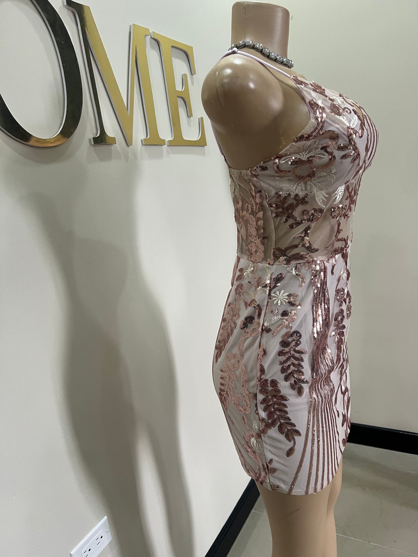 Birthday Sequin Dress (Rose Gold)