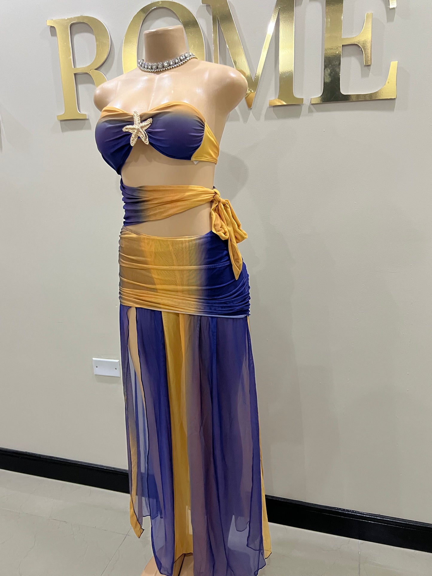 Starfish 2 Pcs Monokini & Skirt Set