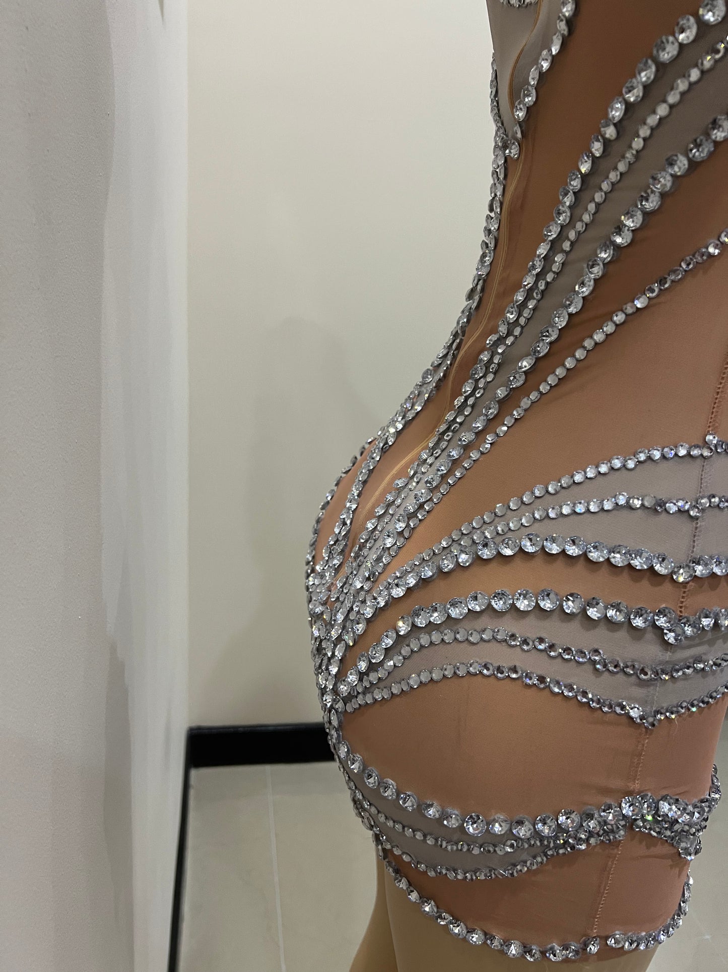 Ice Gemstone Super Mini Dress