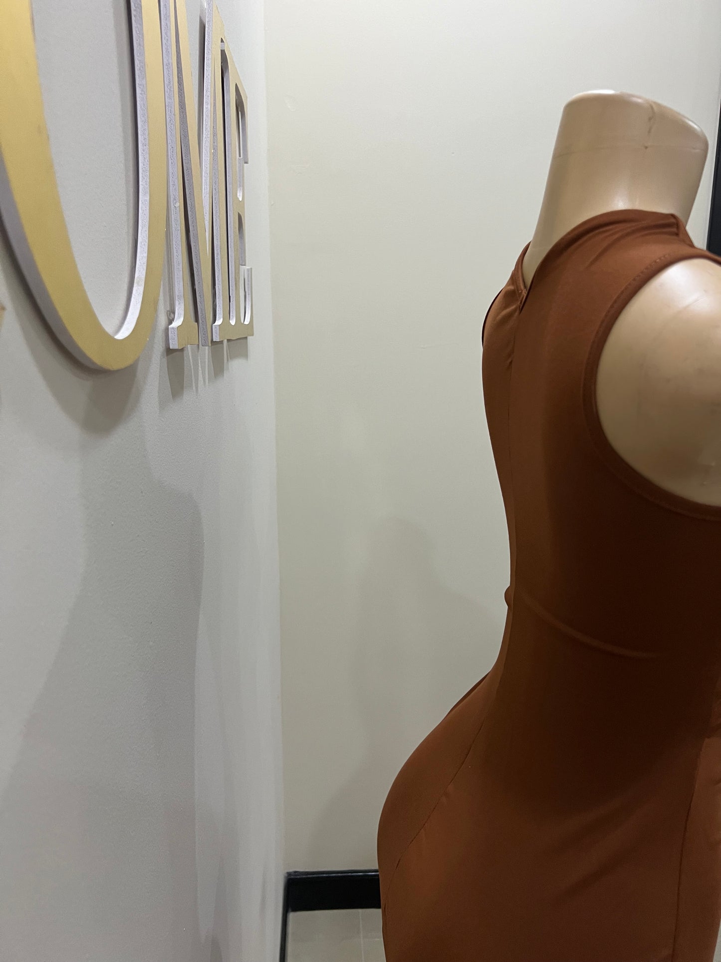 Ming V Dress (Brown)