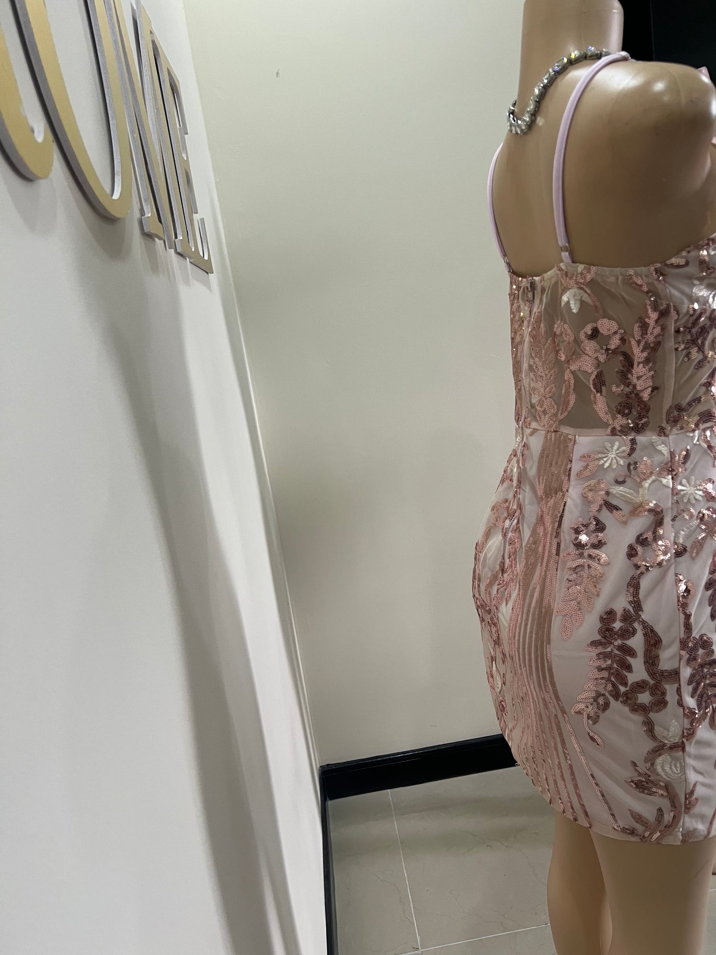 Birthday Sequin Dress (Rose Gold)