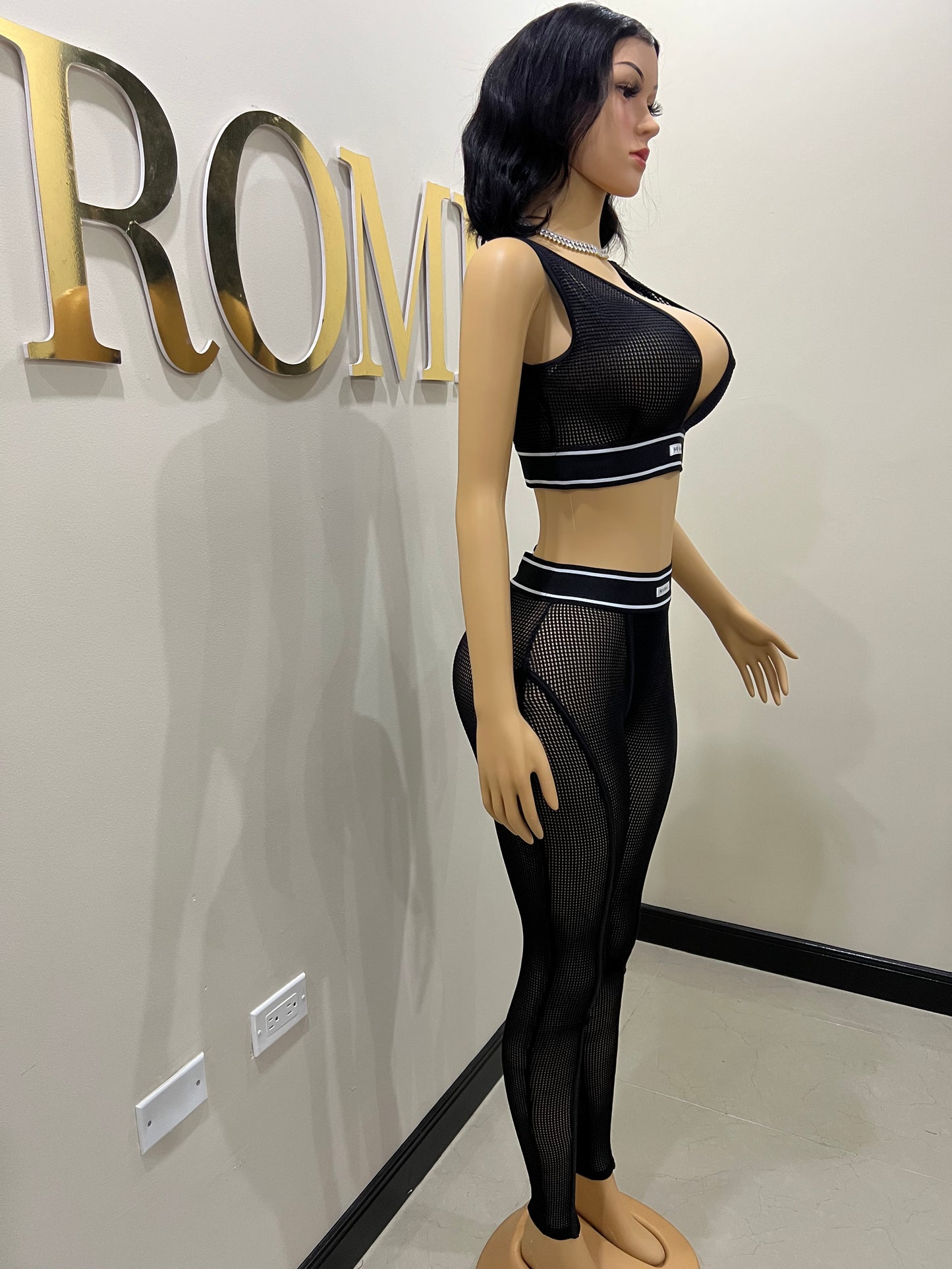 Tami 2 Pcs Tights Set (Black)