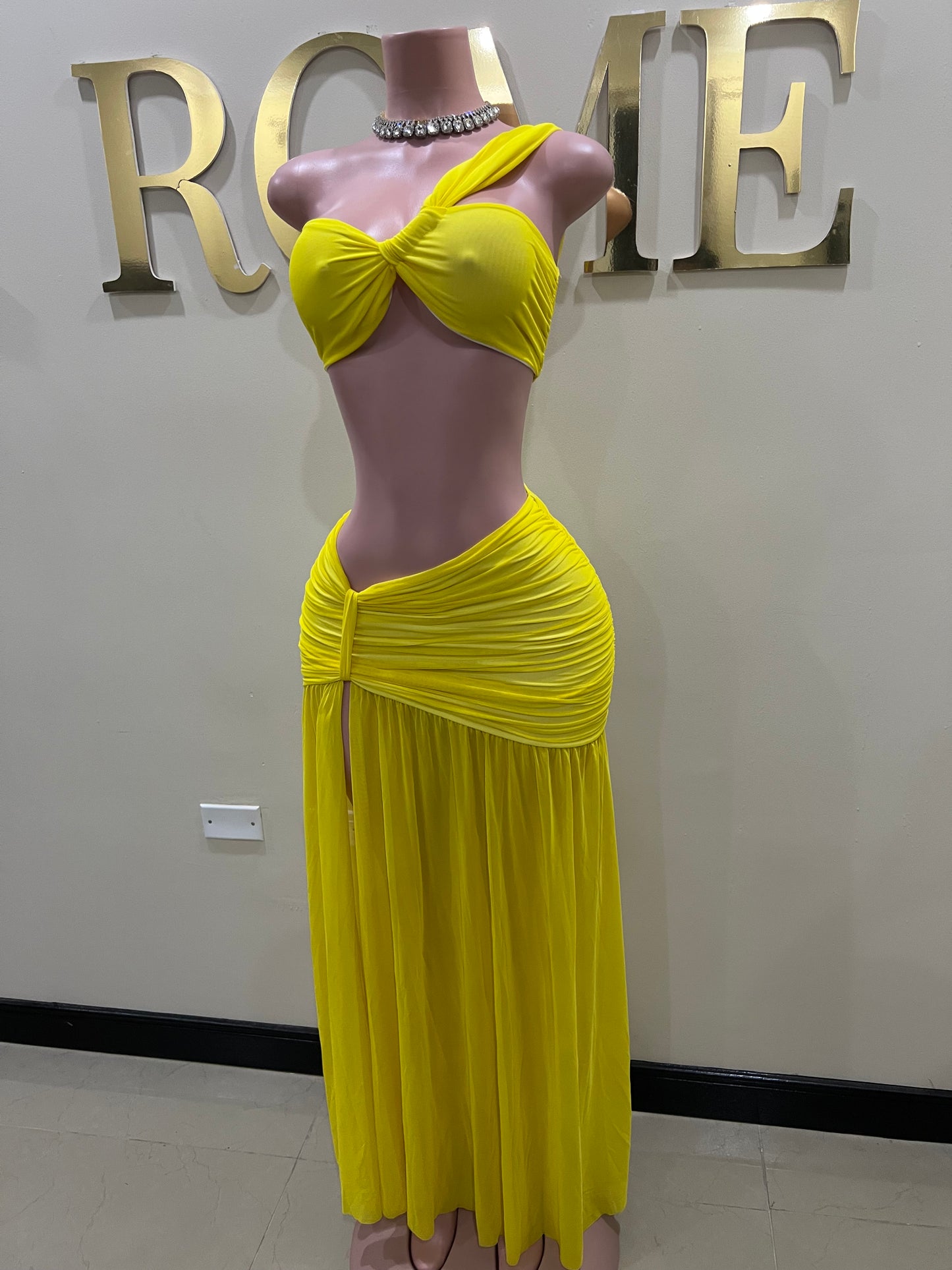 Emma Giselle Skirt Set (Yellow)
