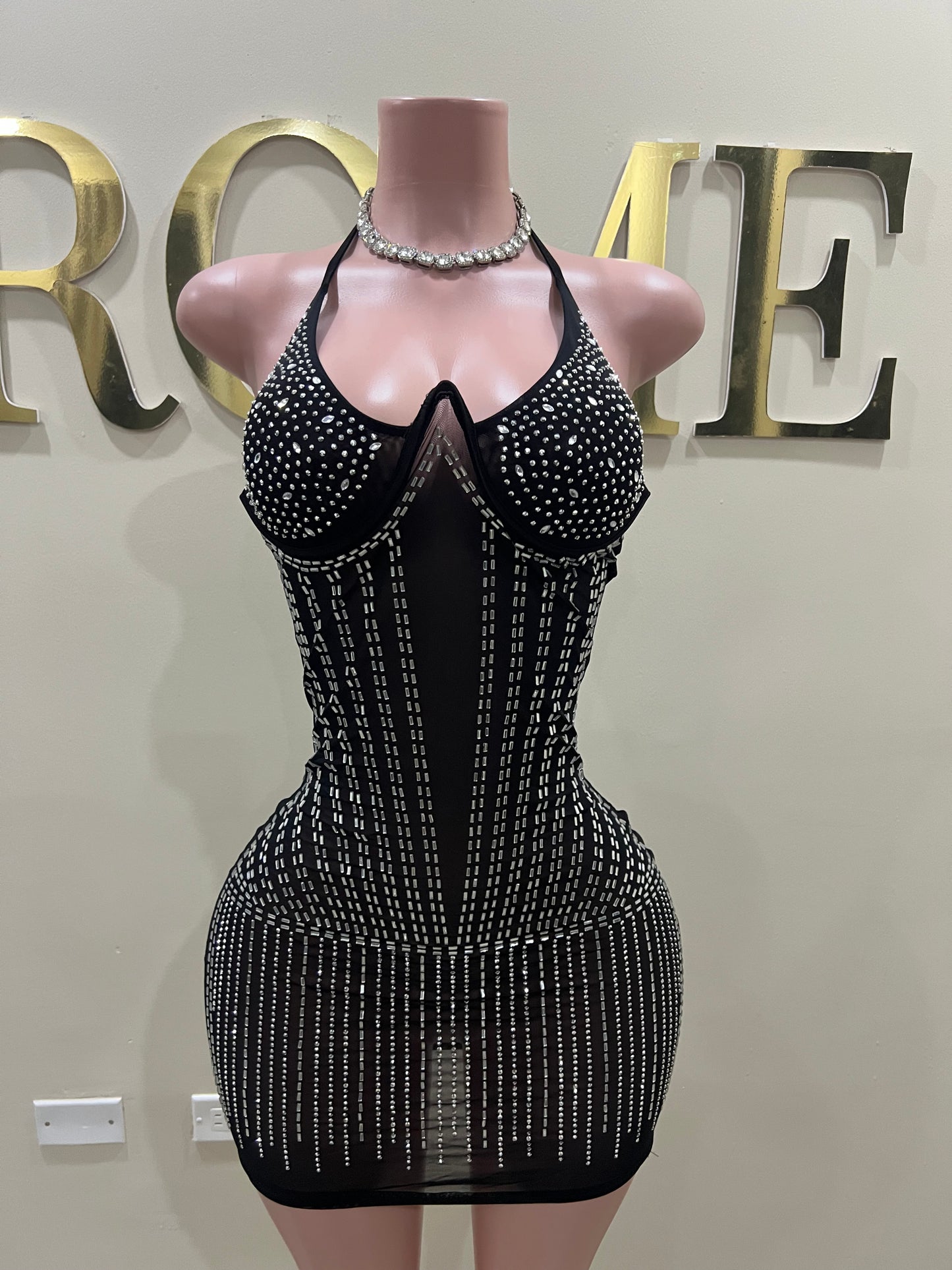 Medusa Mini Dress 2 (Black)