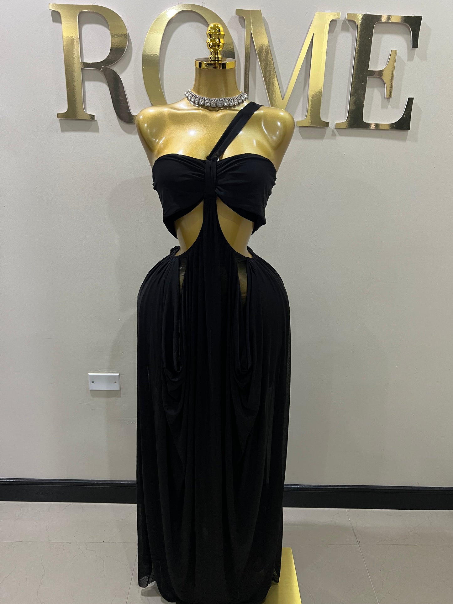 Ruby Mesh Dress (Black)