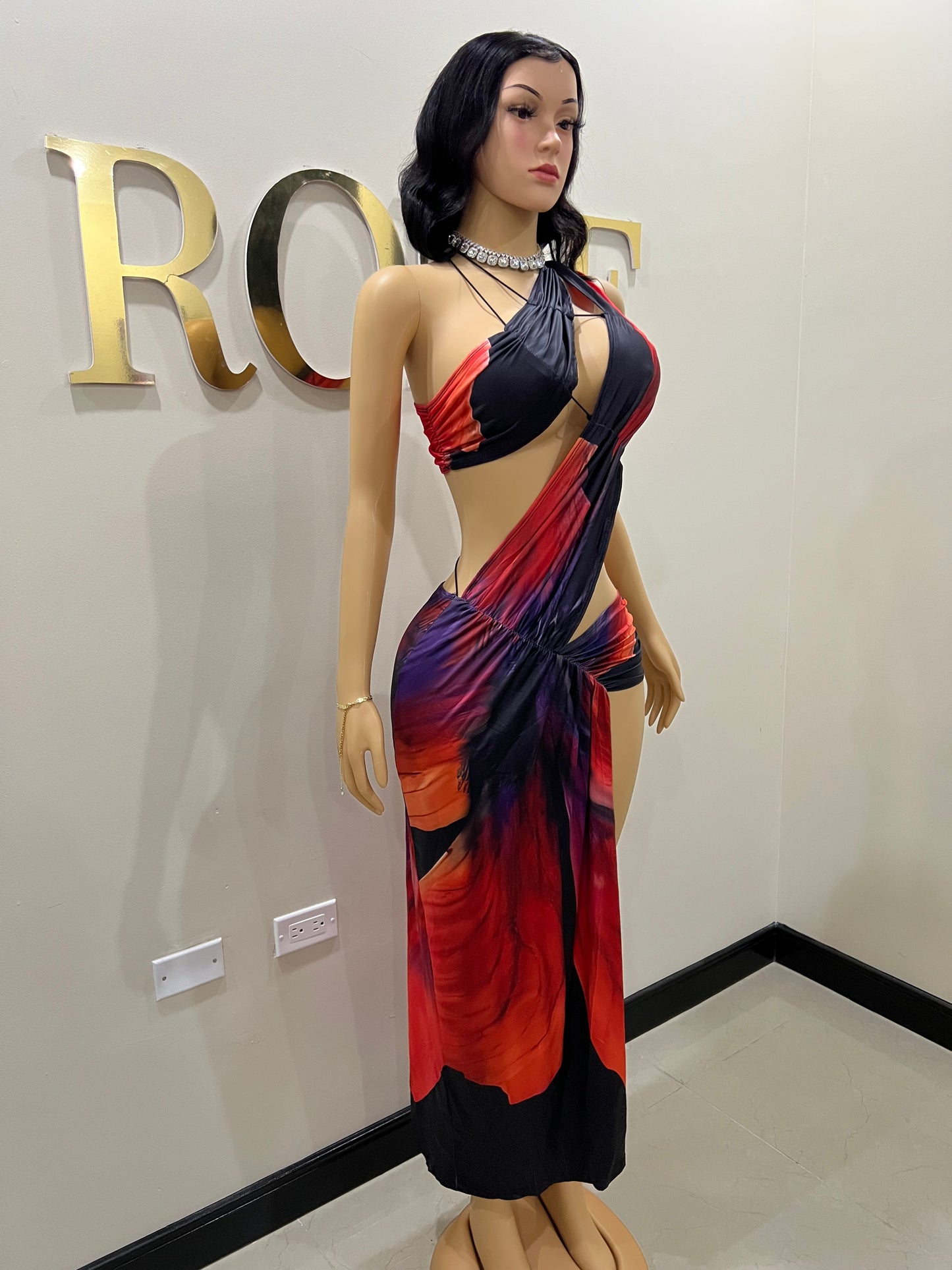 Amelia Giselle Dress (Abstract)