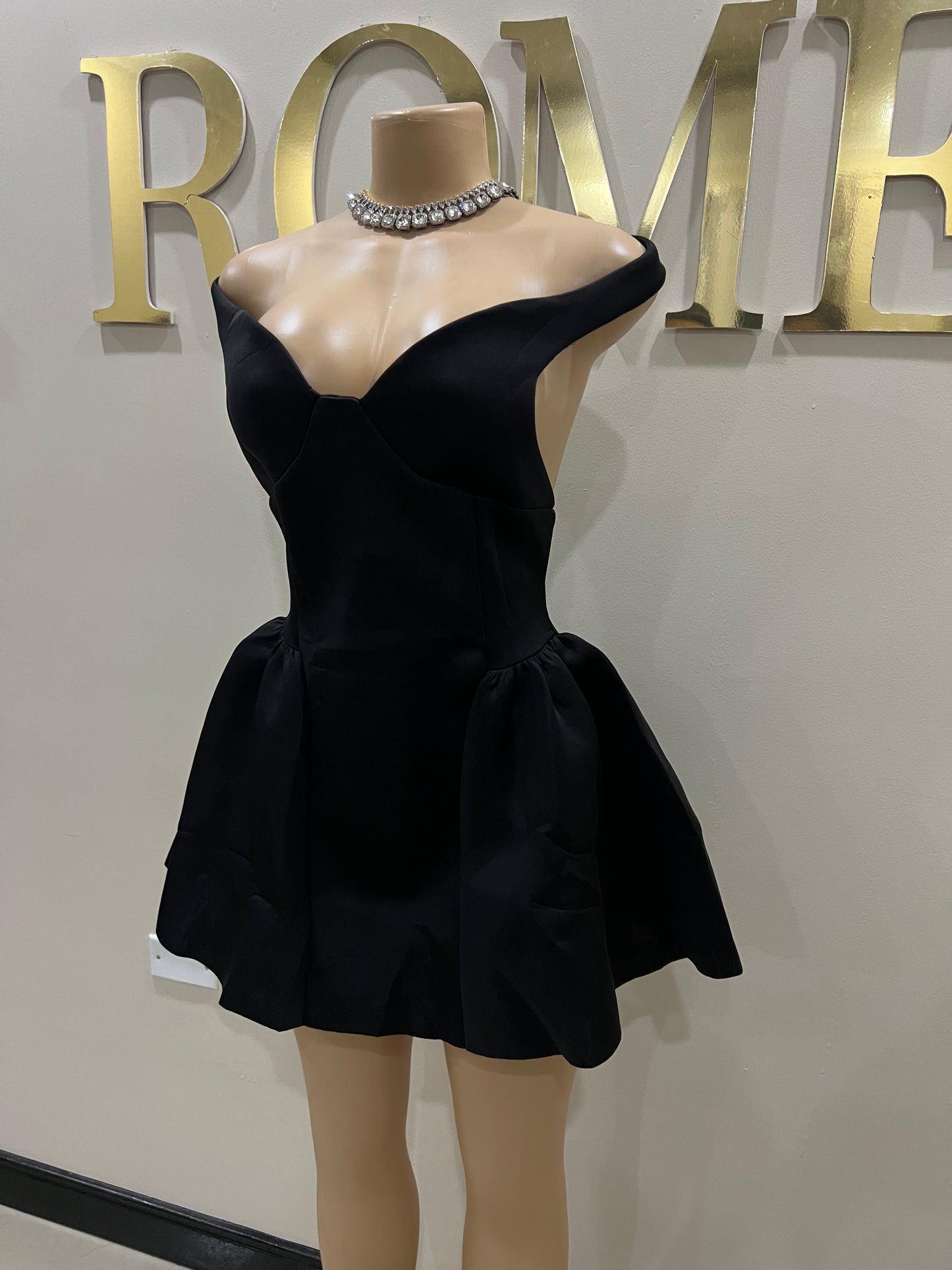 Francesca Diana Dress (Black)
