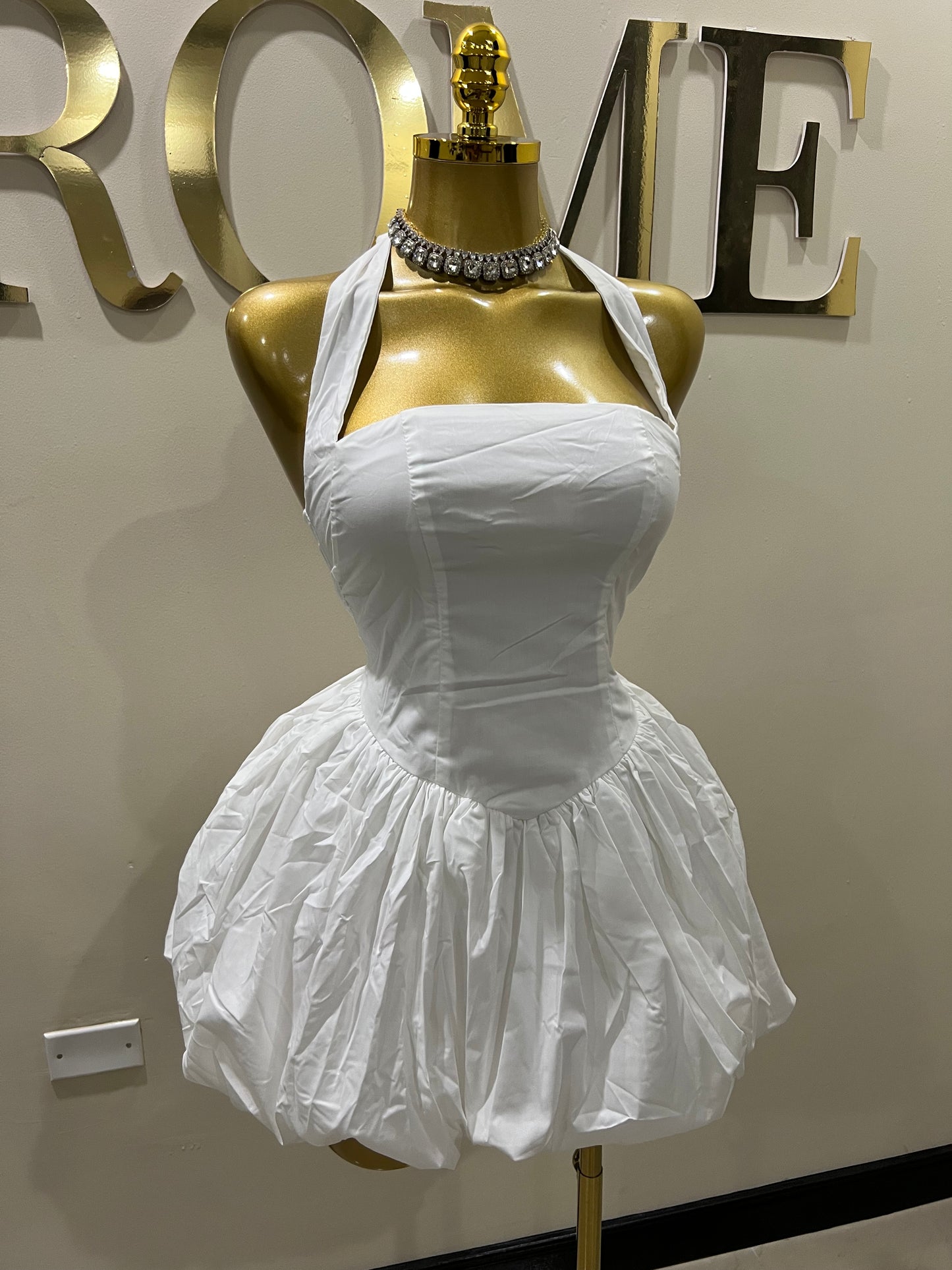 Diana Pumpkin Dress (White)