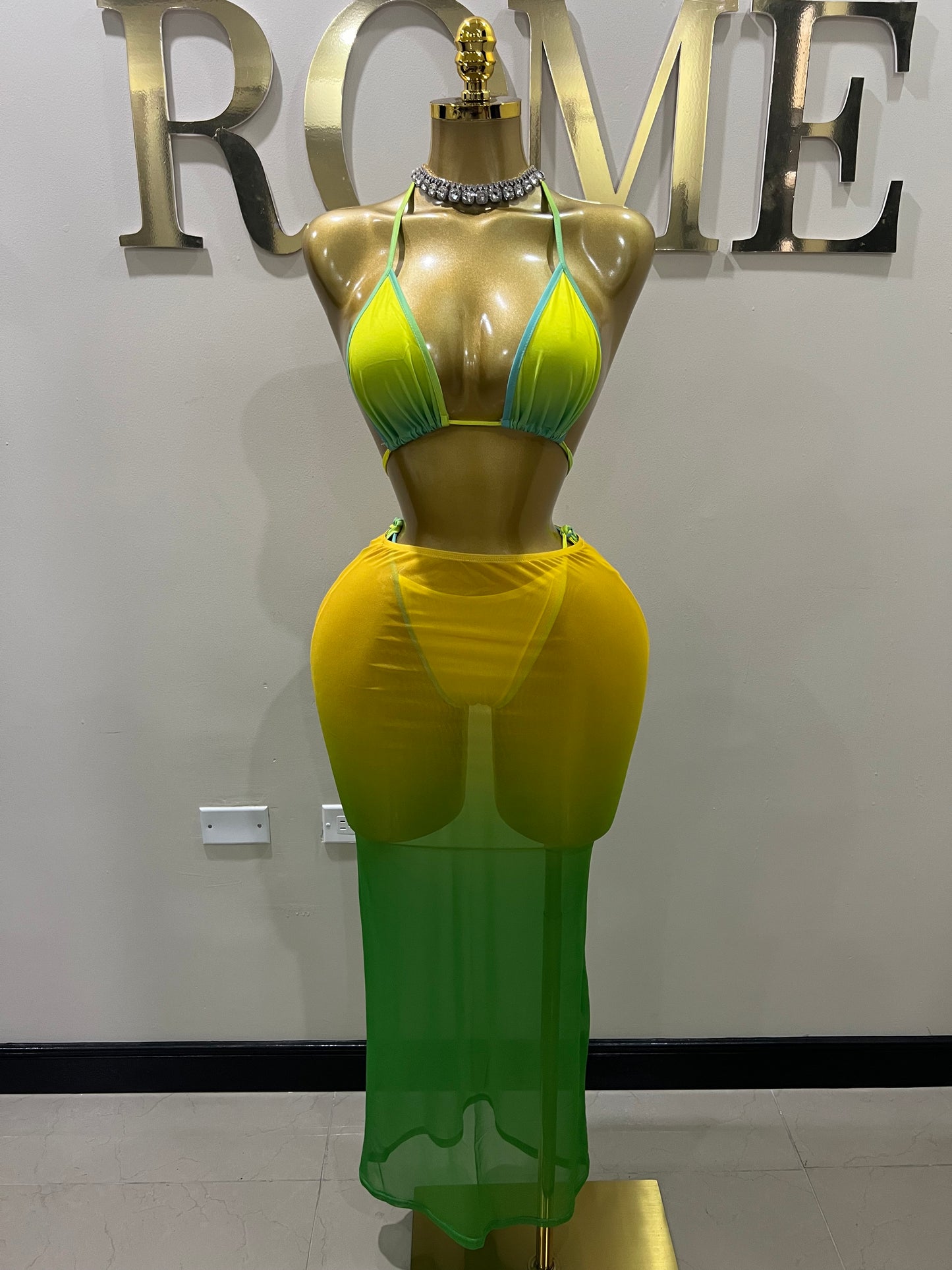 Margarita 3 Pcs Mesh Skirt Set