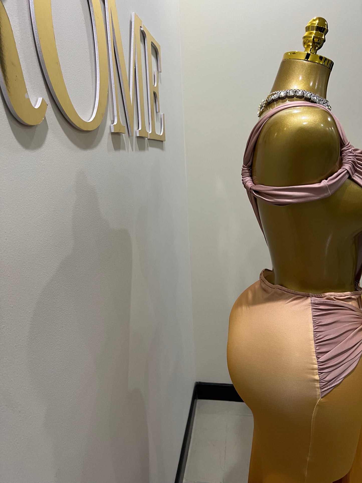 Emma Giselle Multi Dress (Brown)