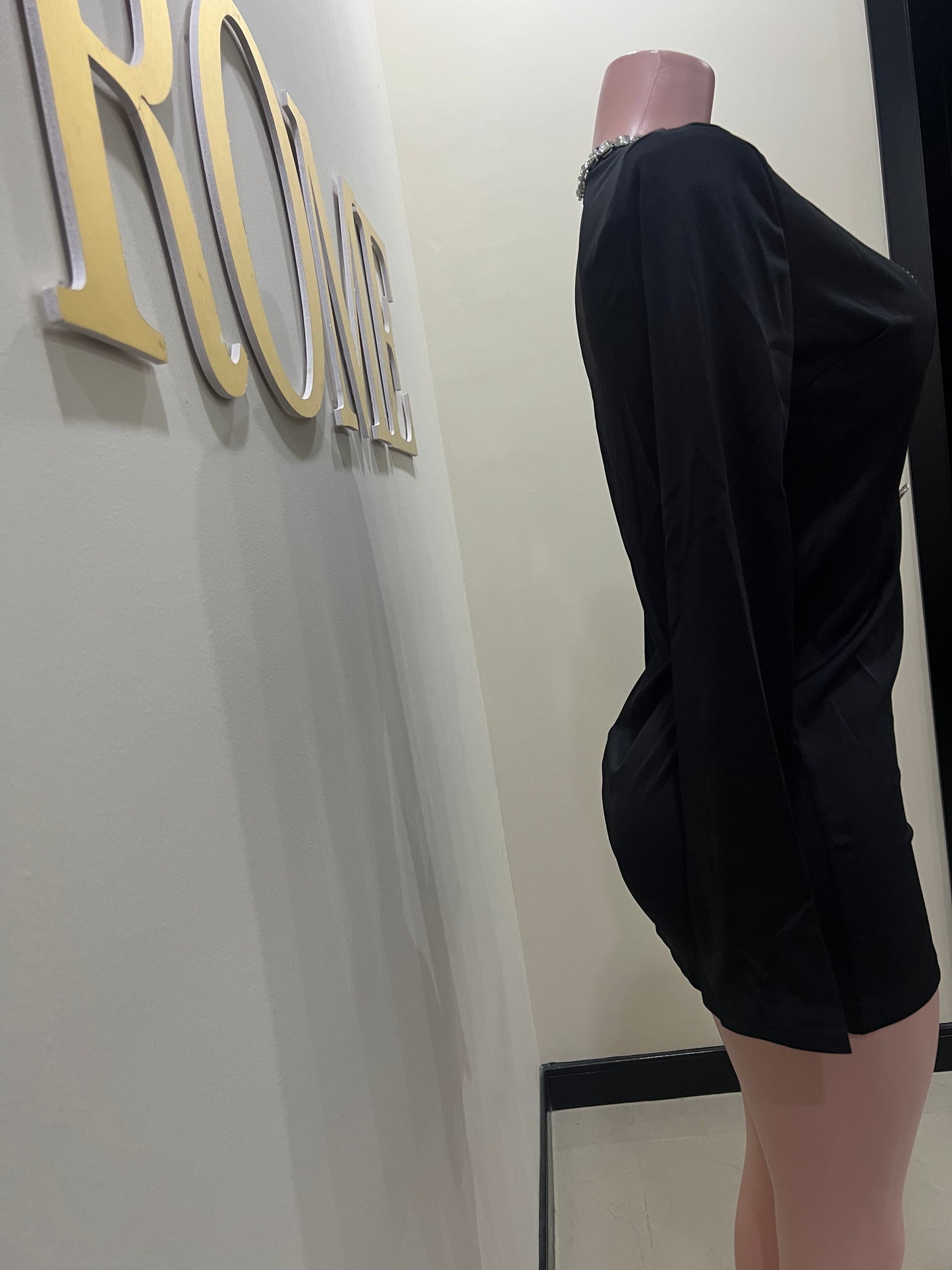 Archer Super Mini Slay Dress (Black)