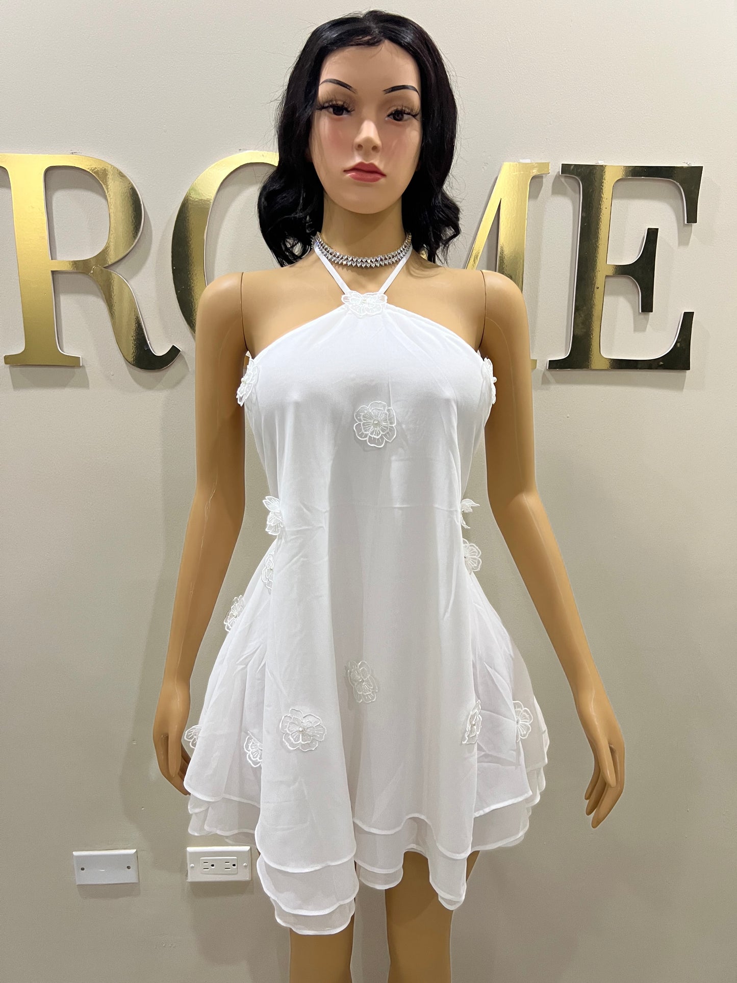 Rumi Petal Dress (White)