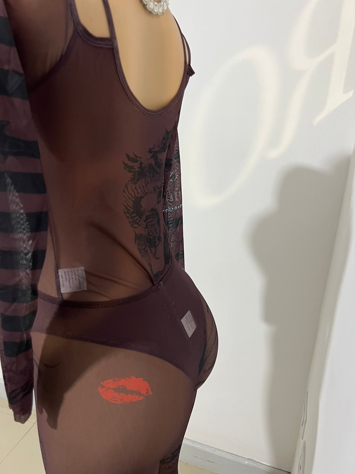 Ming 2 pcs Sheer Tights Set (Dark)