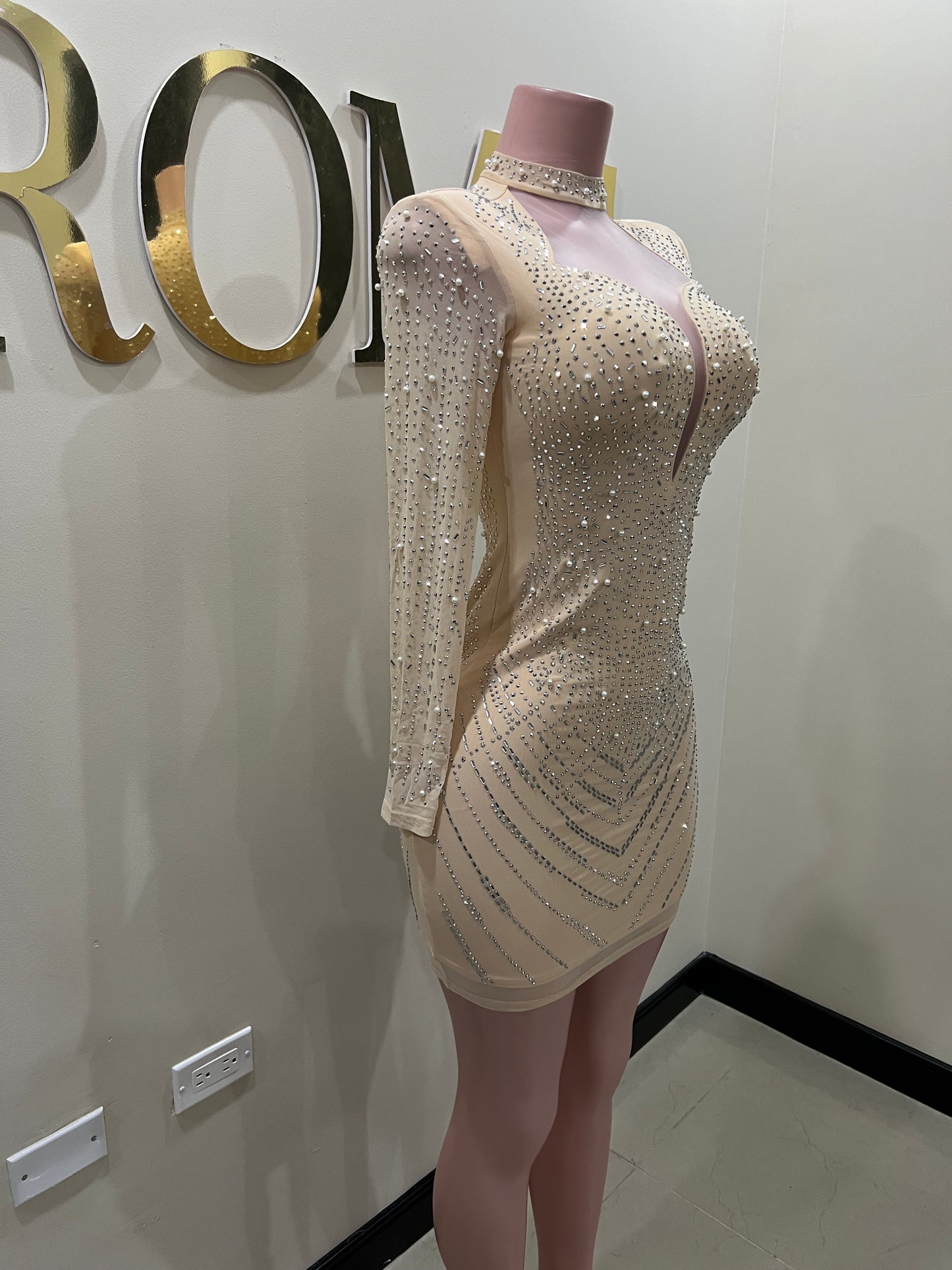 Natalie Dress (Nude)