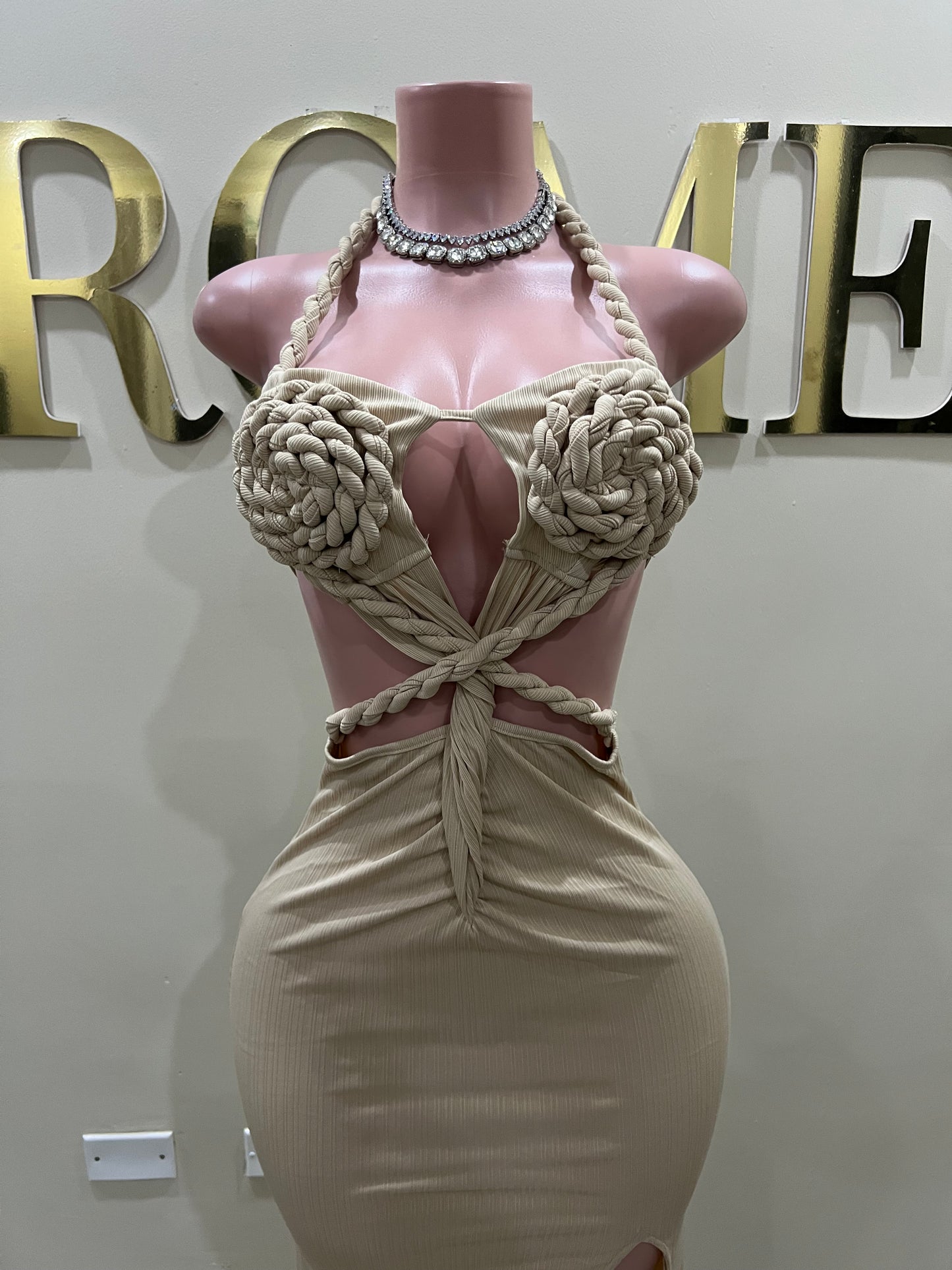 Athena Rope Dress (Brown)