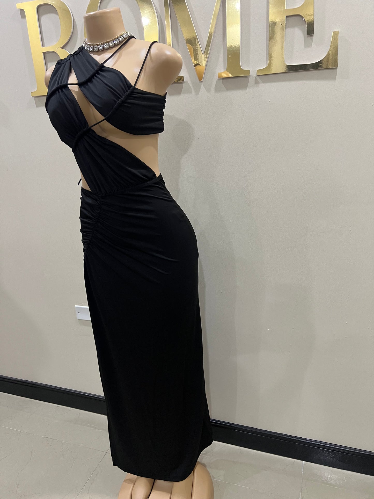 Amelia Giselle Dress (Black)