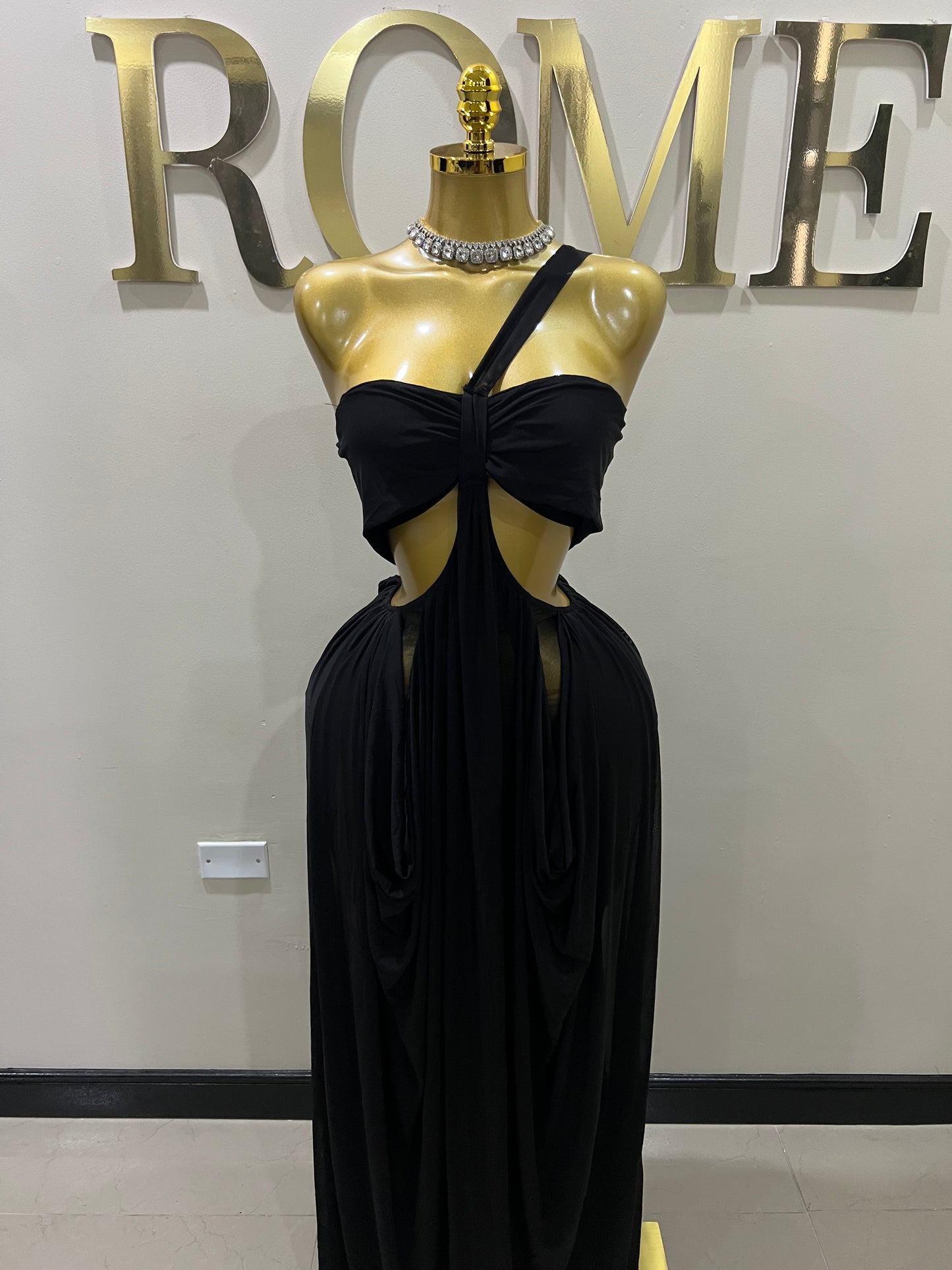 Ruby Mesh Dress (Black)