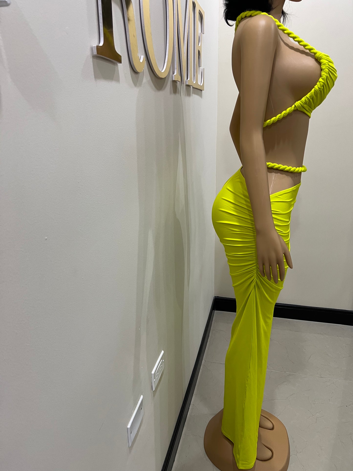 Emma Giselle Rope Skirt Set (Green)