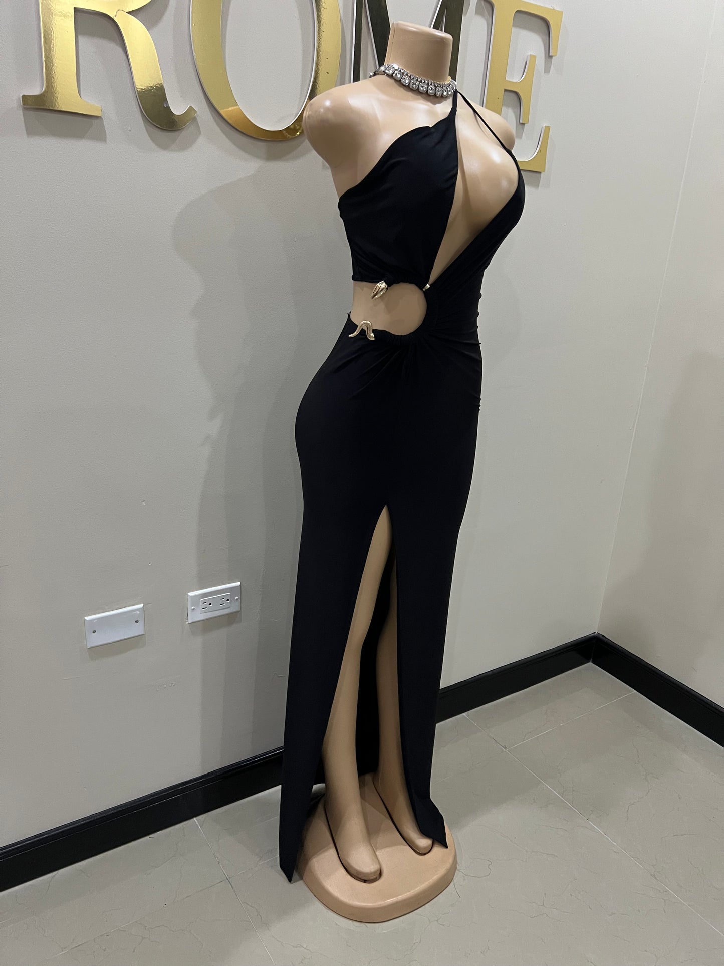 Snake Ming Dress (Black)