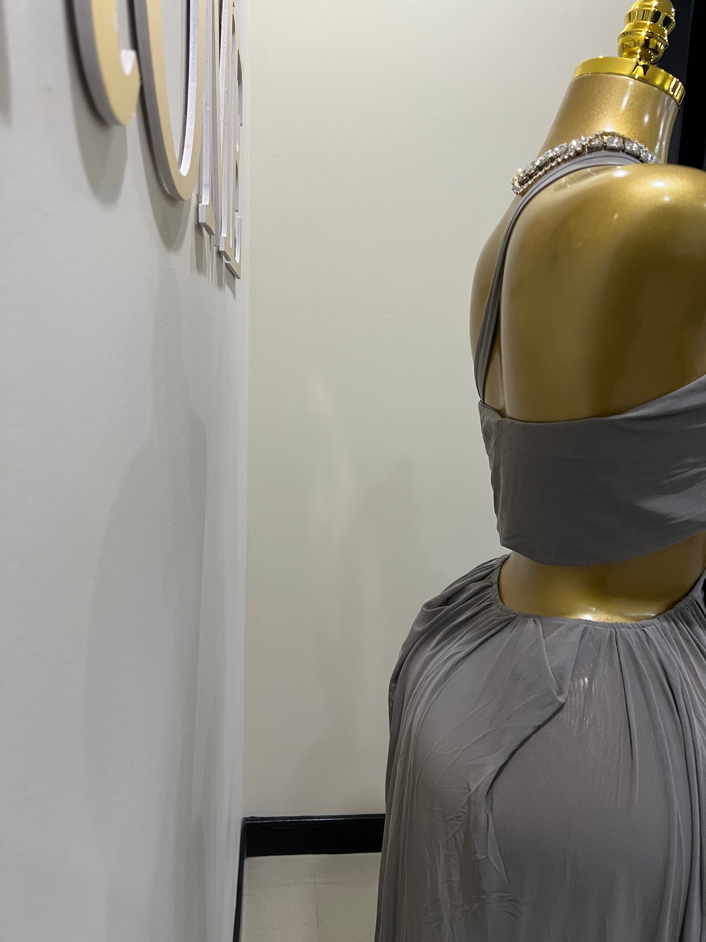 Ruby Mesh Dress (Grey)