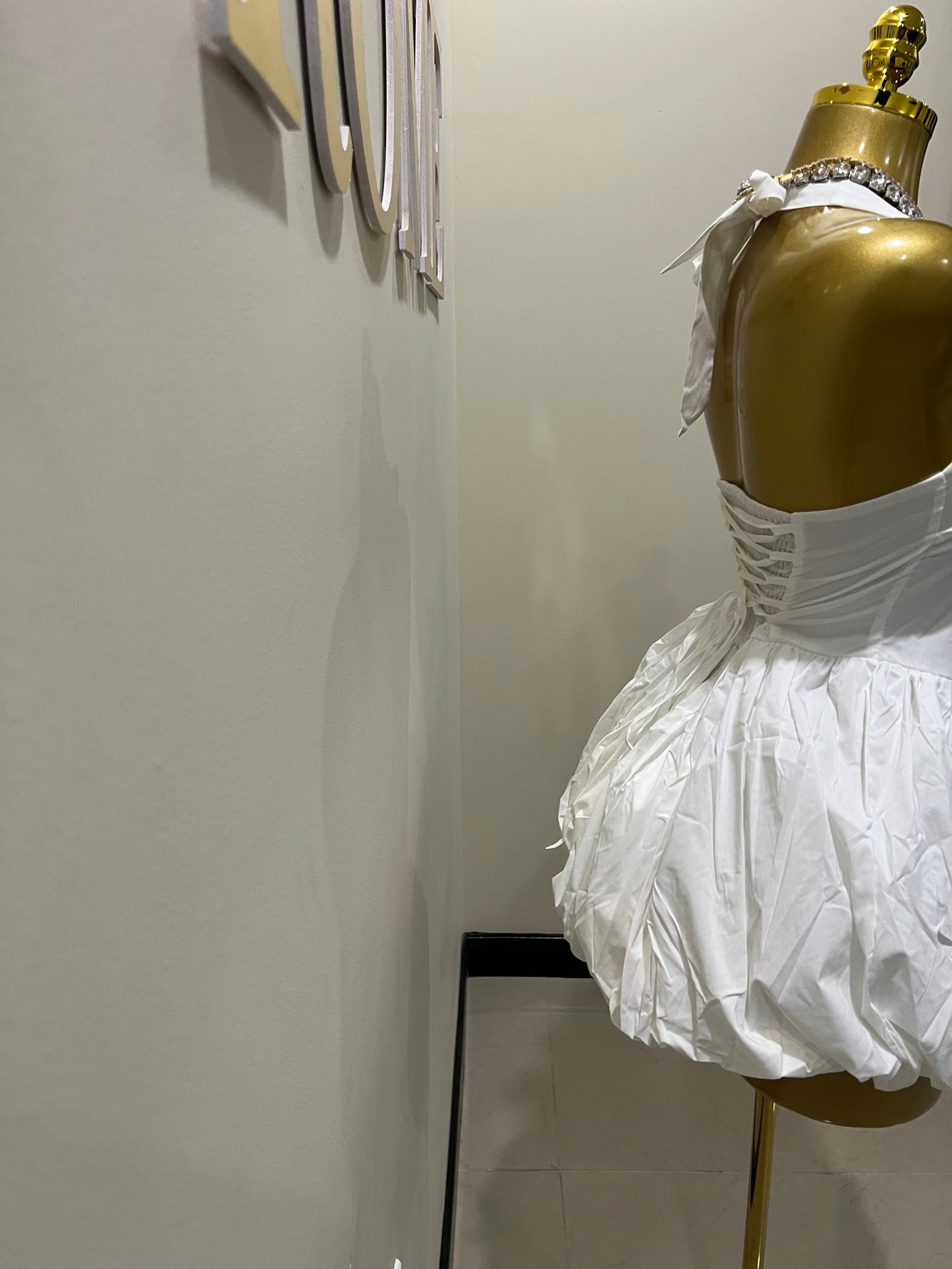 Diana Pumpkin Dress (White)