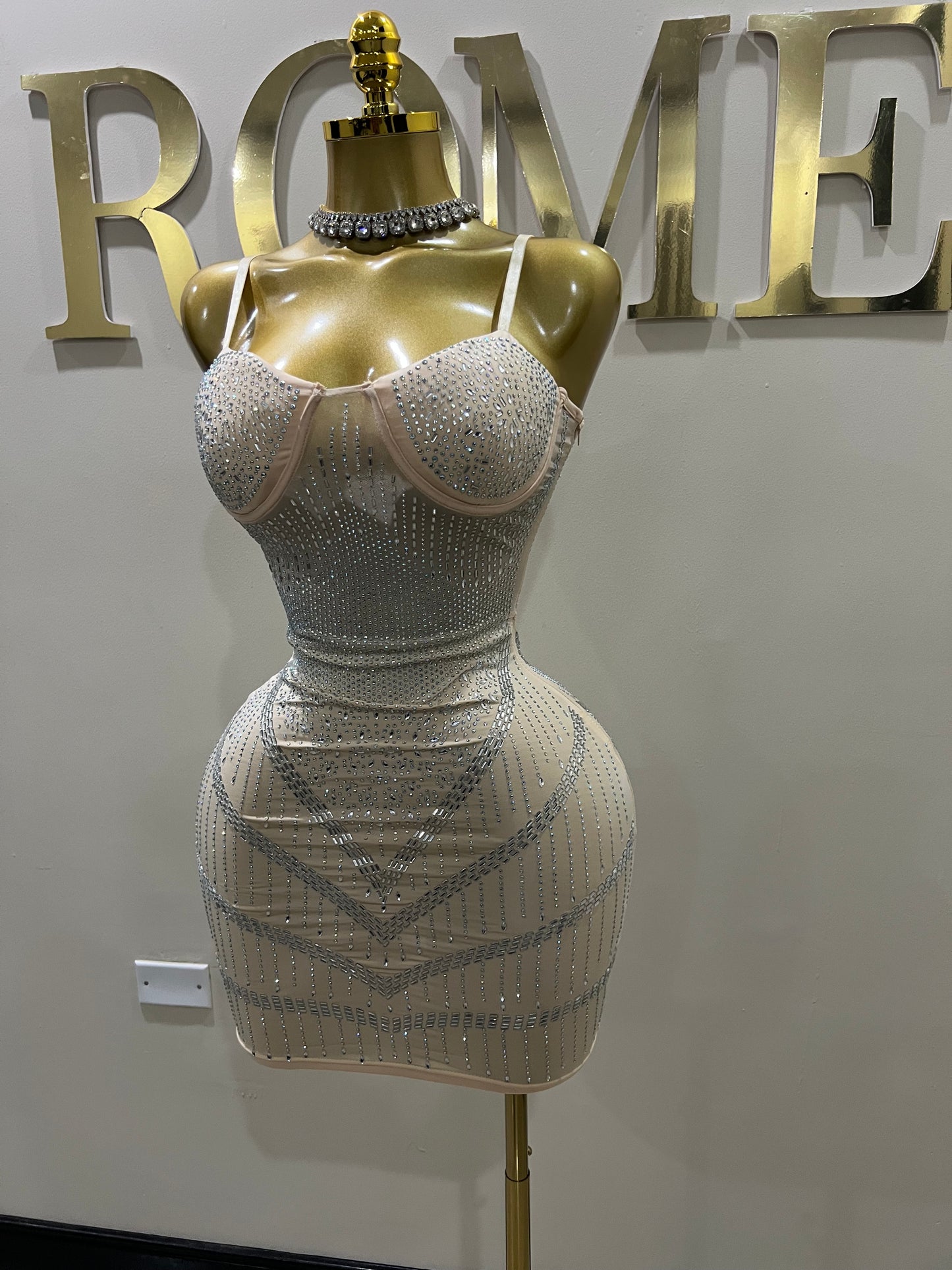 Star Crystal Dress (Nude)