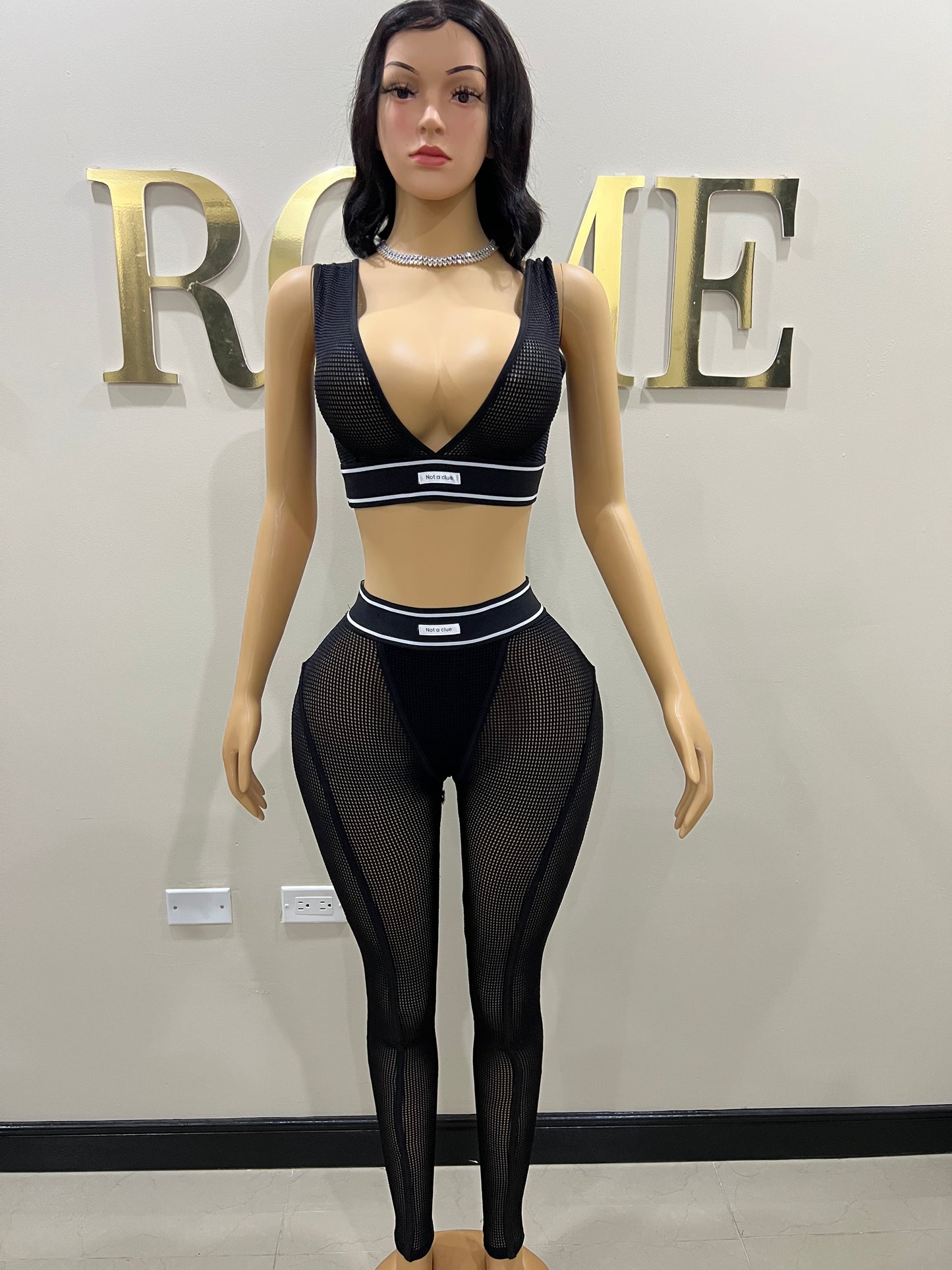 Tami 2 Pcs Tights Set (Black)