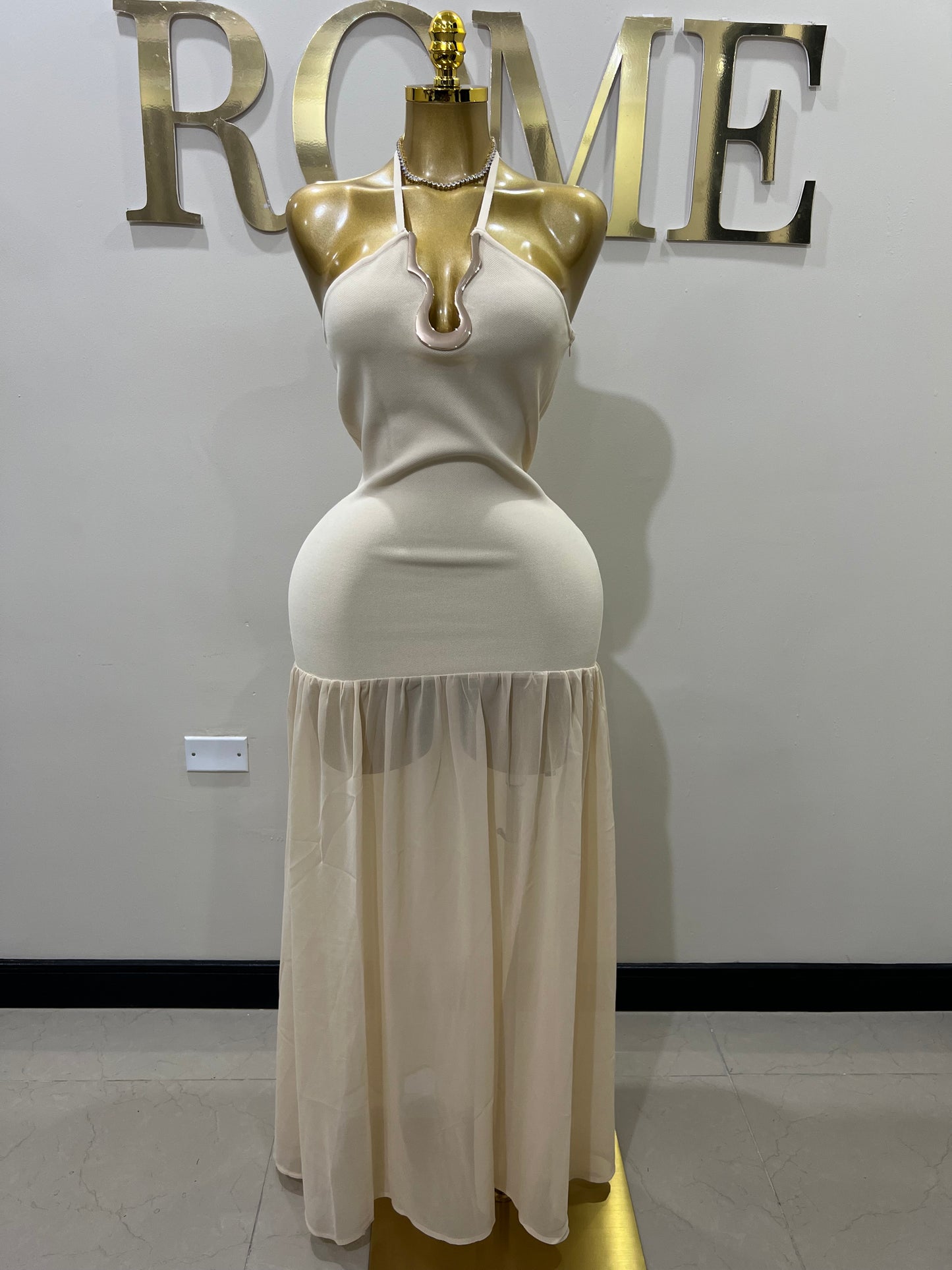 Camila Nara Dress (Cream)