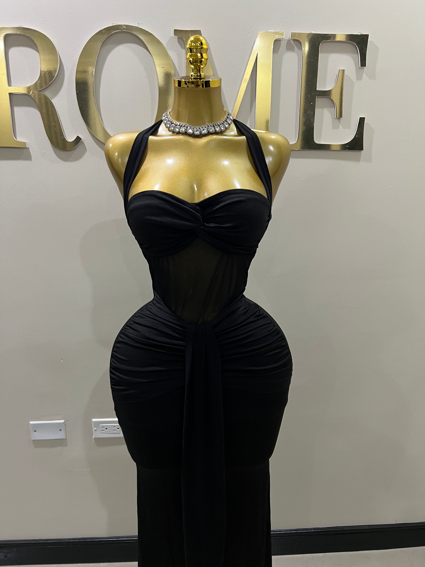 Sweetheart Vibe Nara Dress (Black)