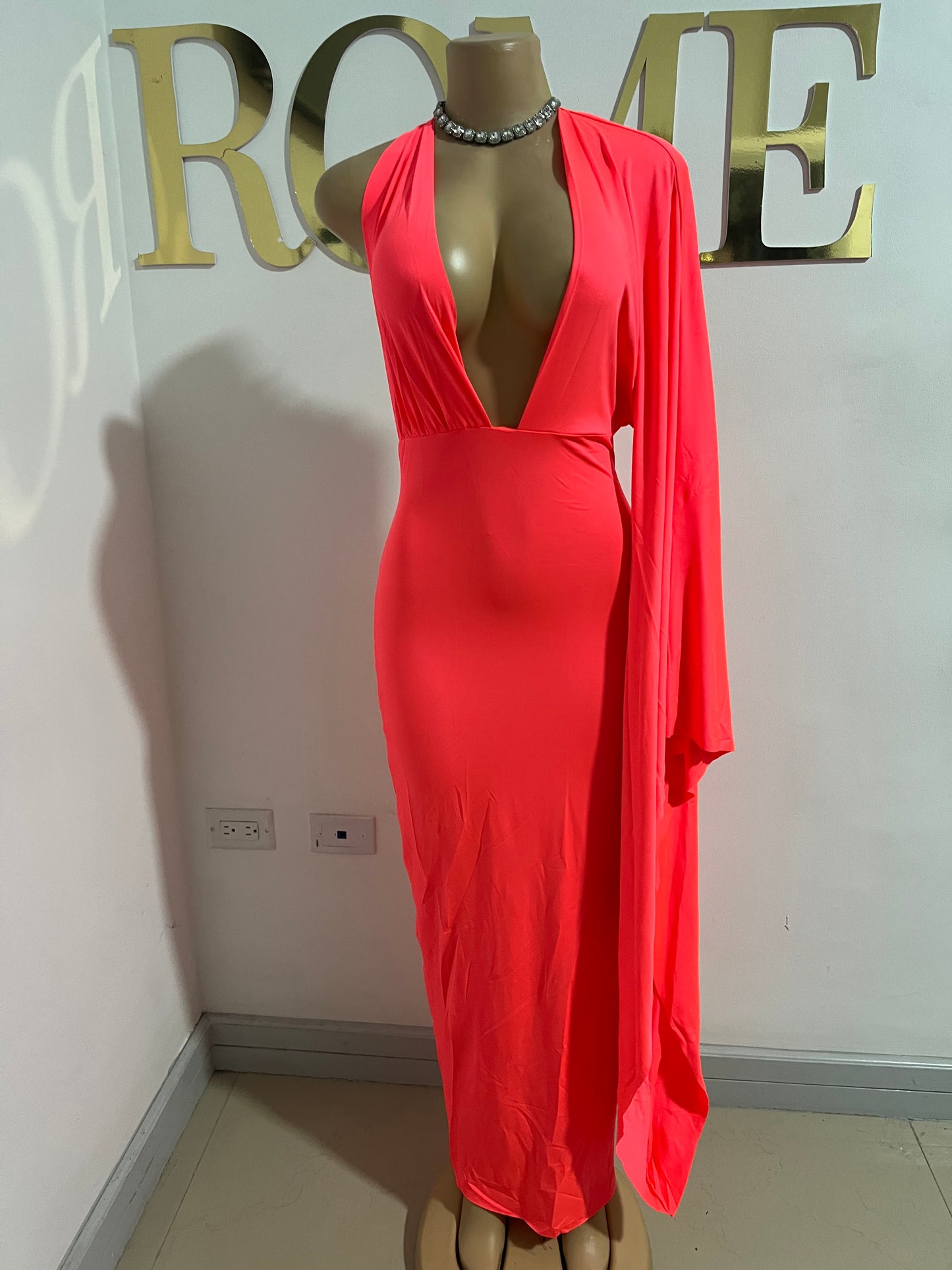 Slay Grace Toya Dress (Neon Pink)