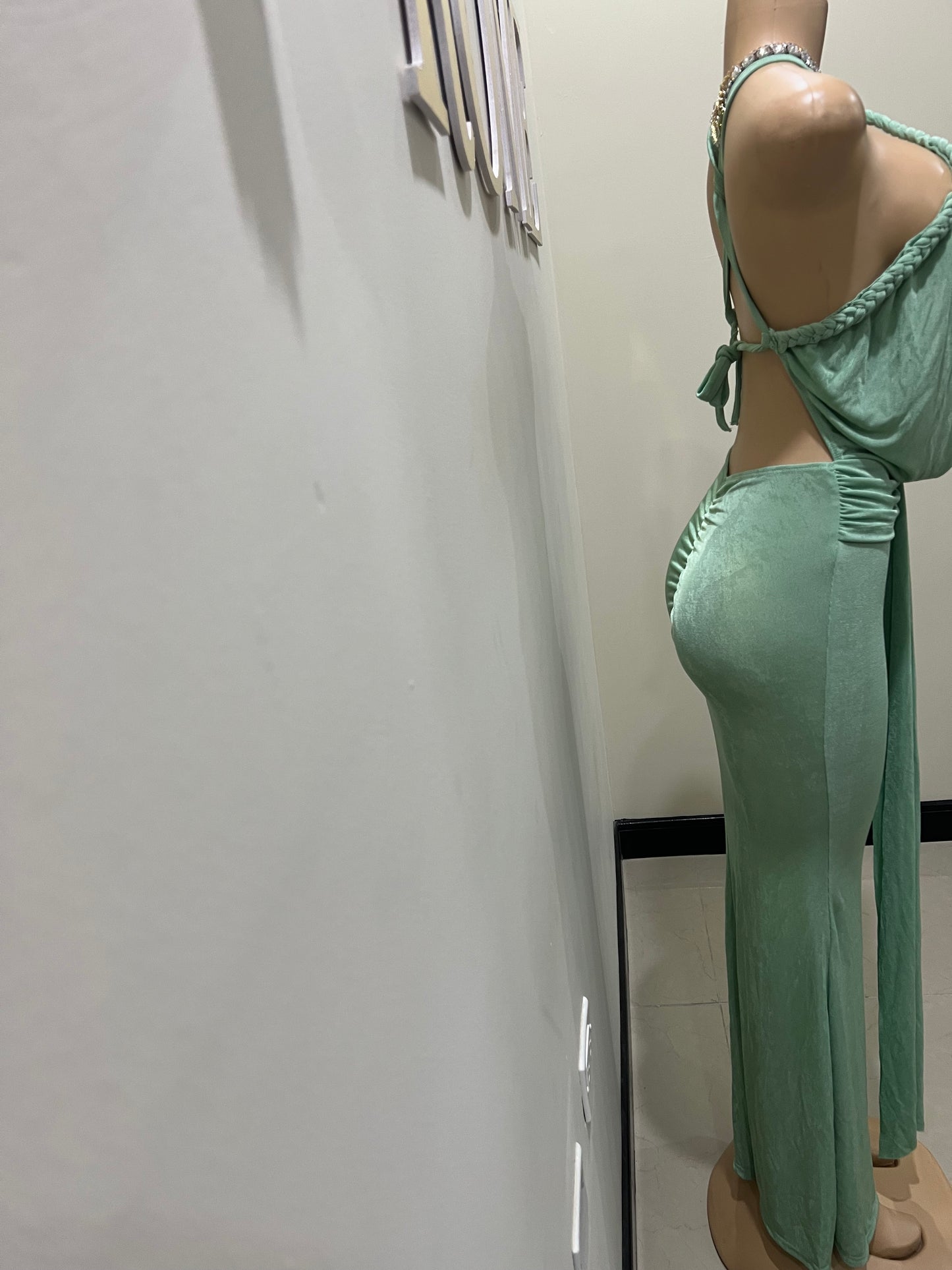 Alaine Braided Dress (Green)