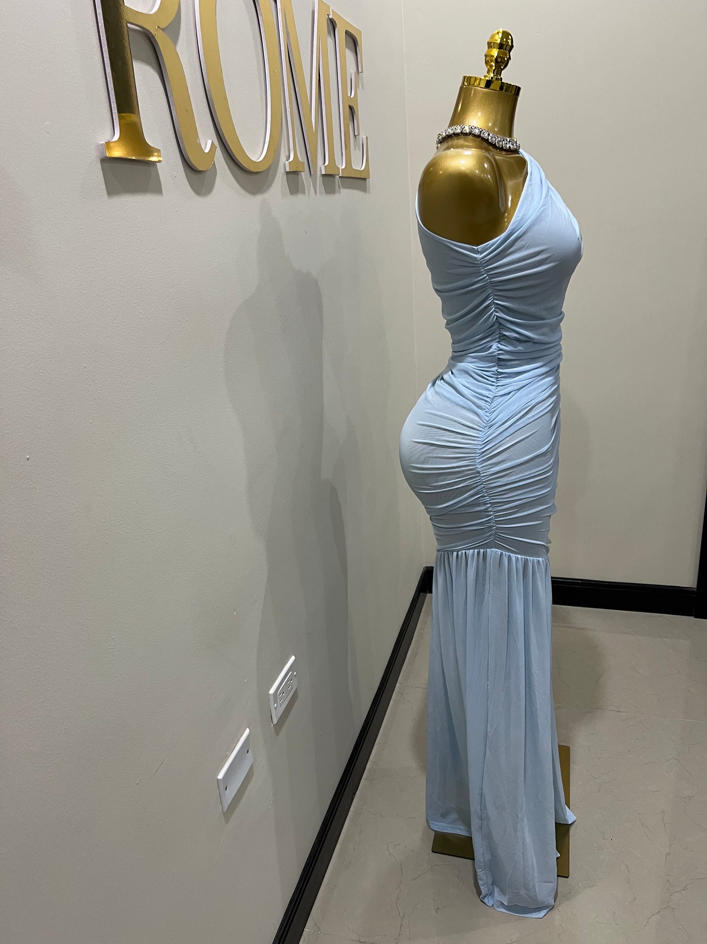 Michelle Mesh Dress (Blue)